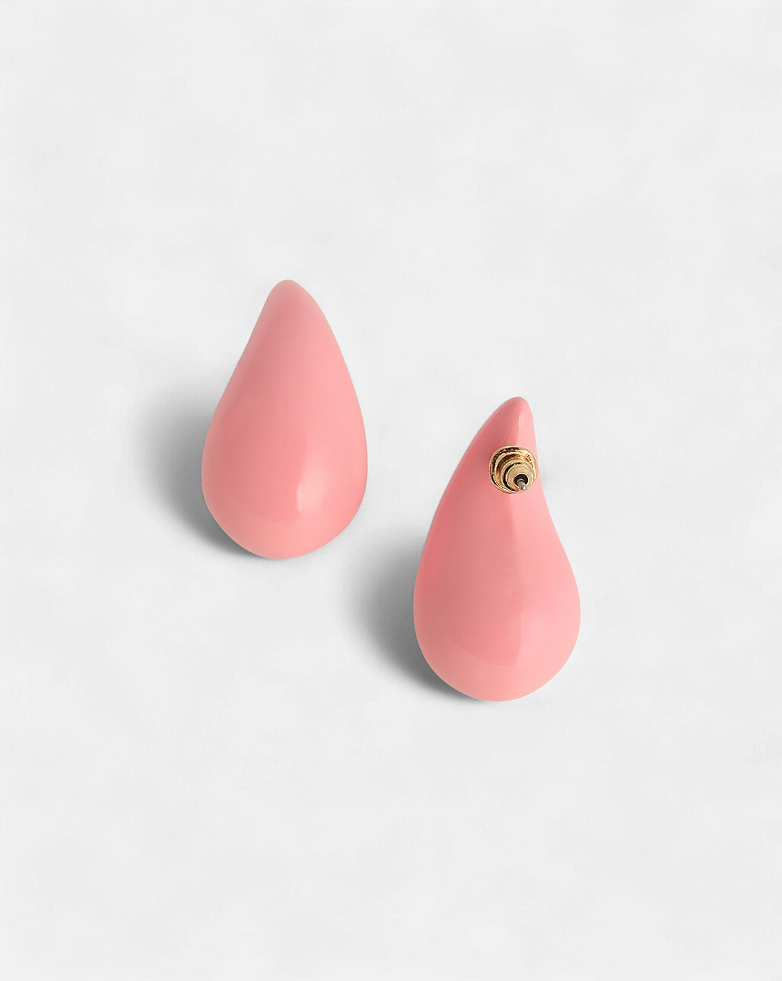 Women's Barbie Pink Brass Earrings - Sohi