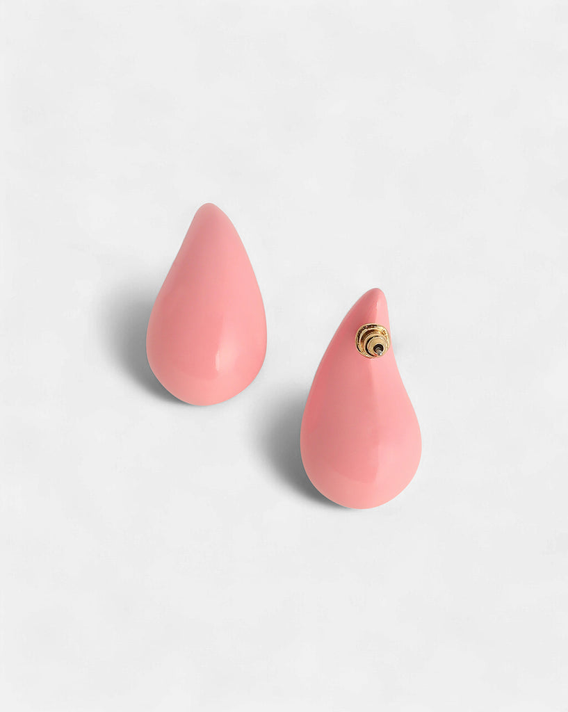 Women's Barbie Pink Brass Earrings