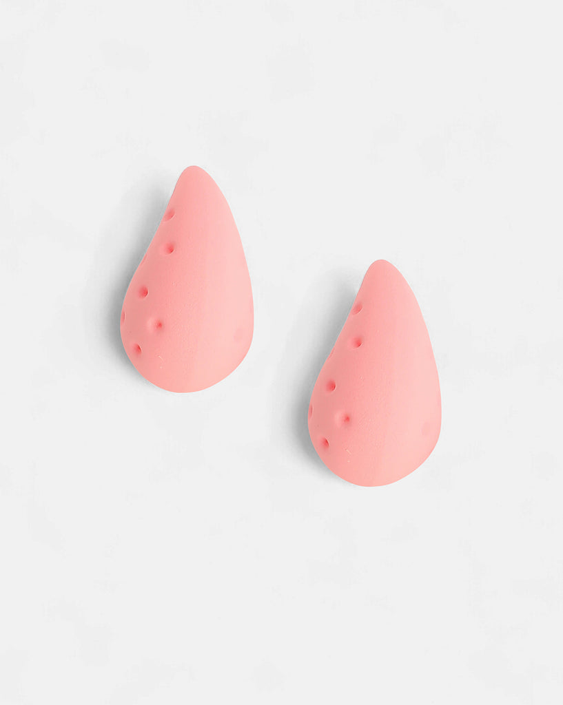 Women's Barbie Pink Brass Earrings