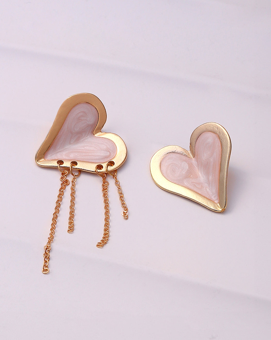 Women's Opal White Plated Earrings
