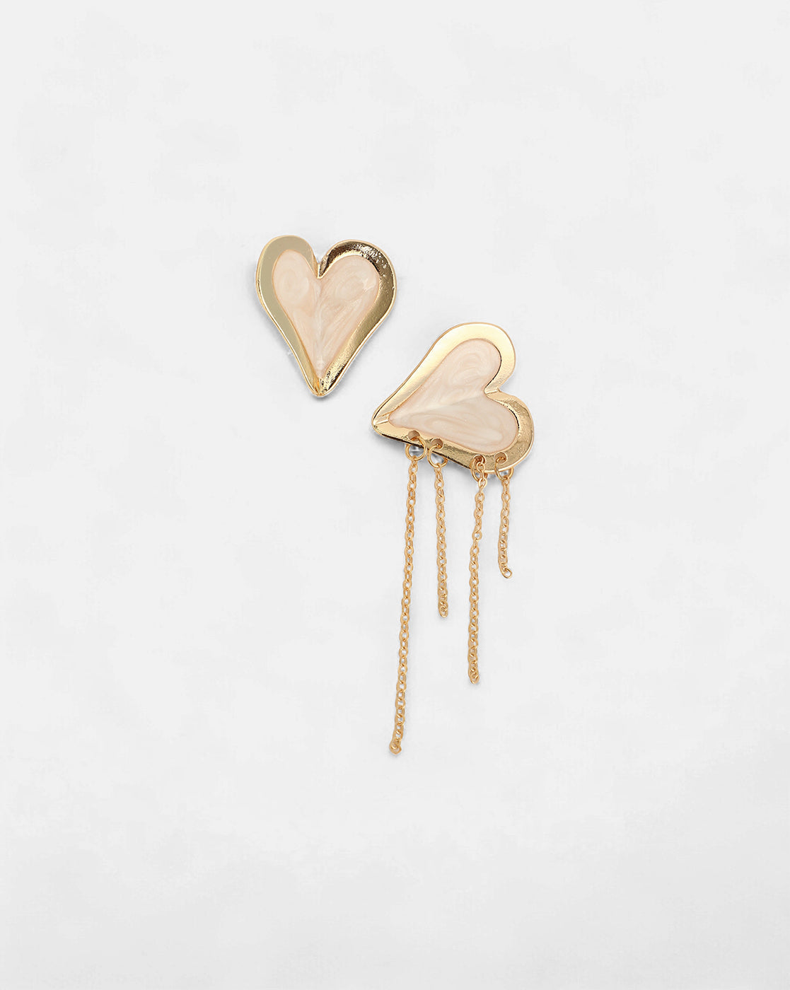 Women's Opal White Plated Earrings