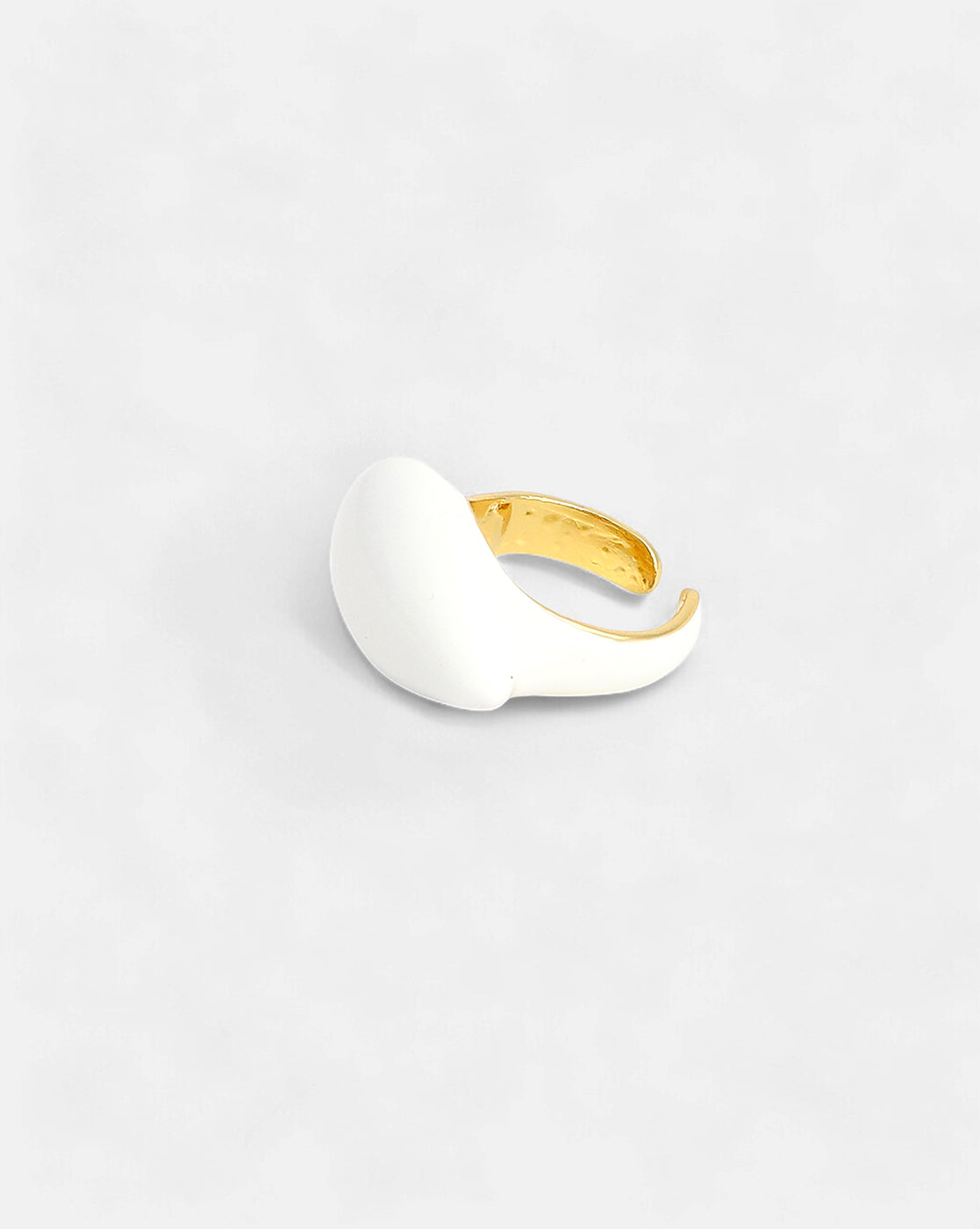 Women's Daisy White Plated Ring