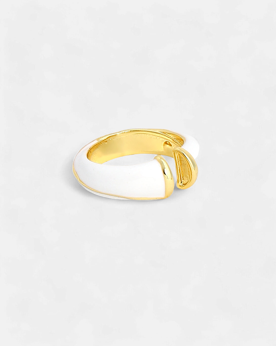 Women's Chalk White Plated Ring - Sohi