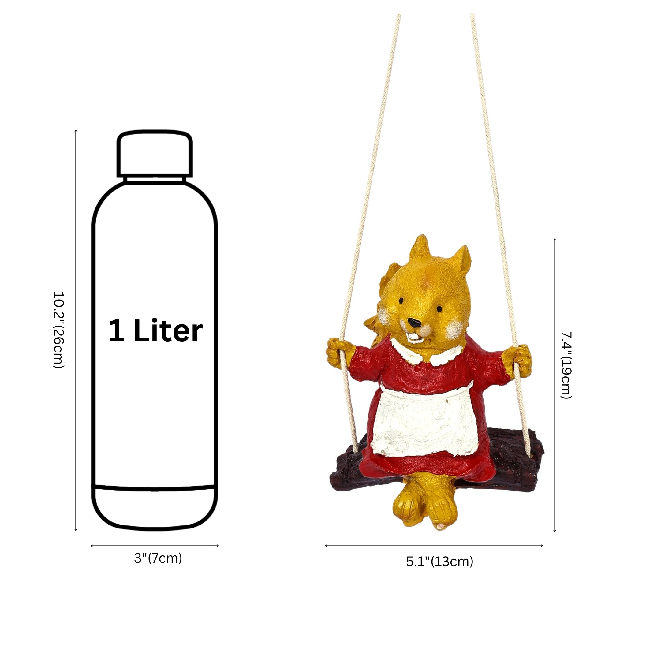 Adorable Squirrel Hanging for Wall Décor