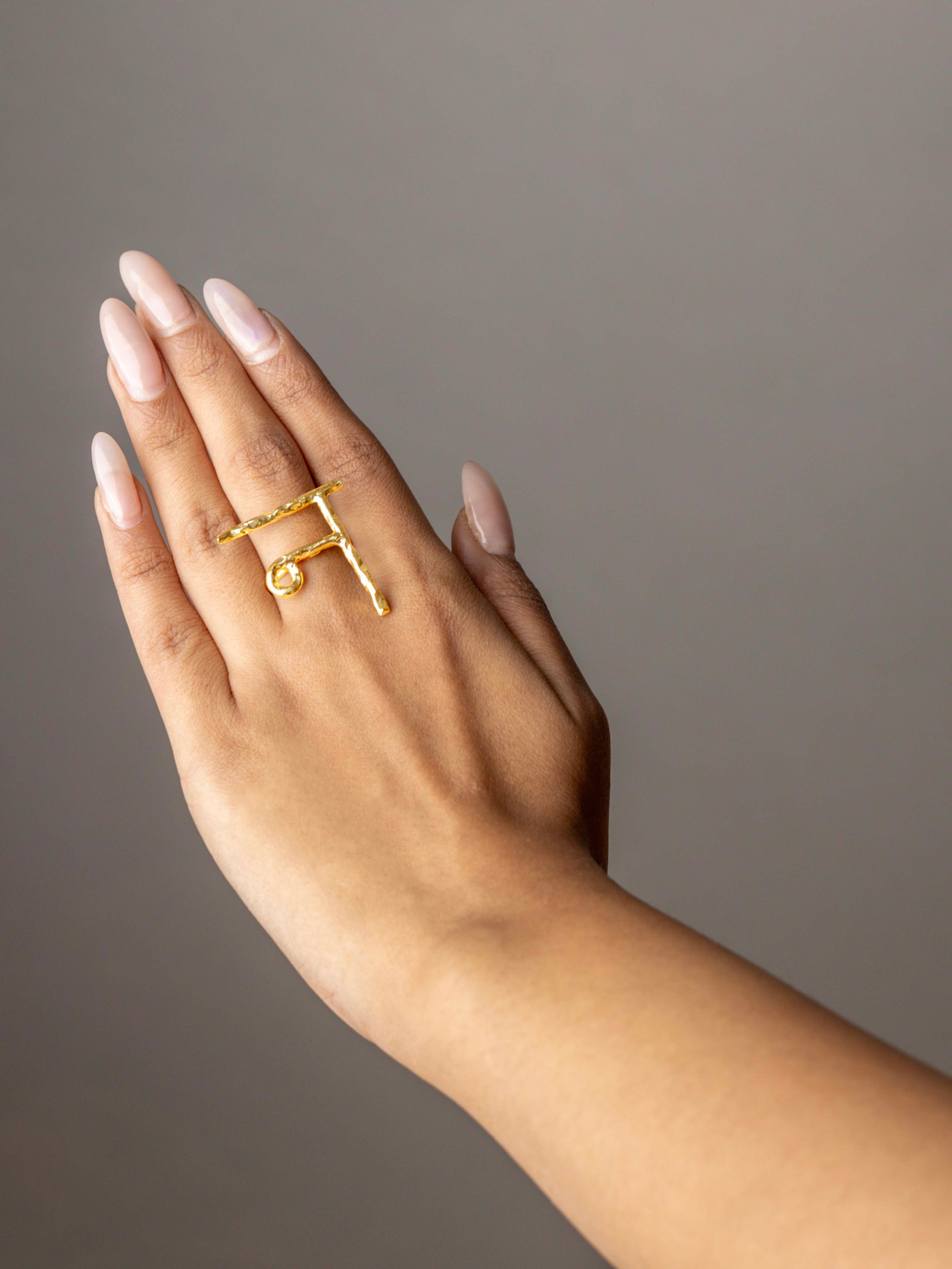 Women's Akshar Ring E6E - Zurii Jewels