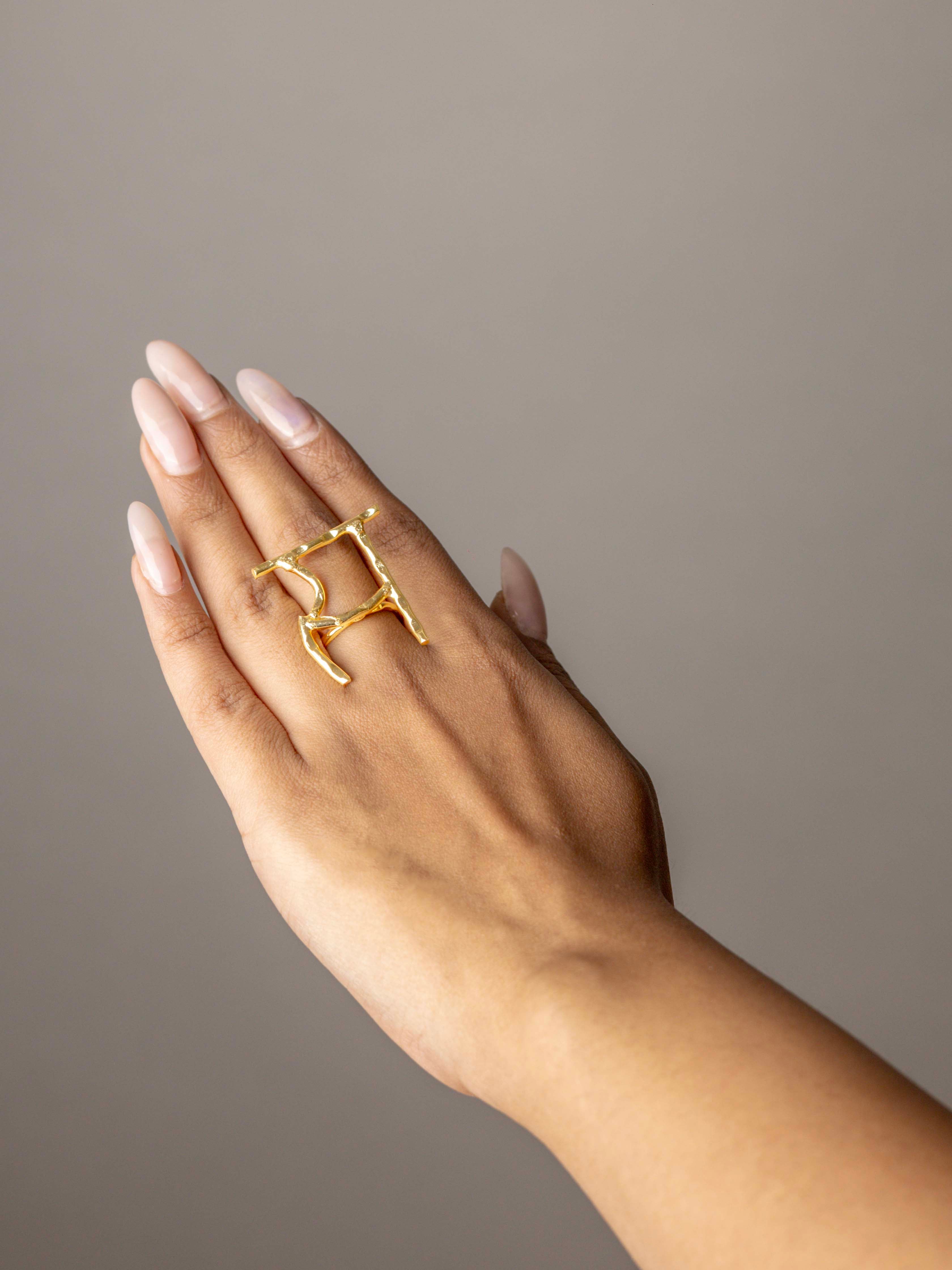 Women's Akshar Ring Srr1 - Zurii Jewels
