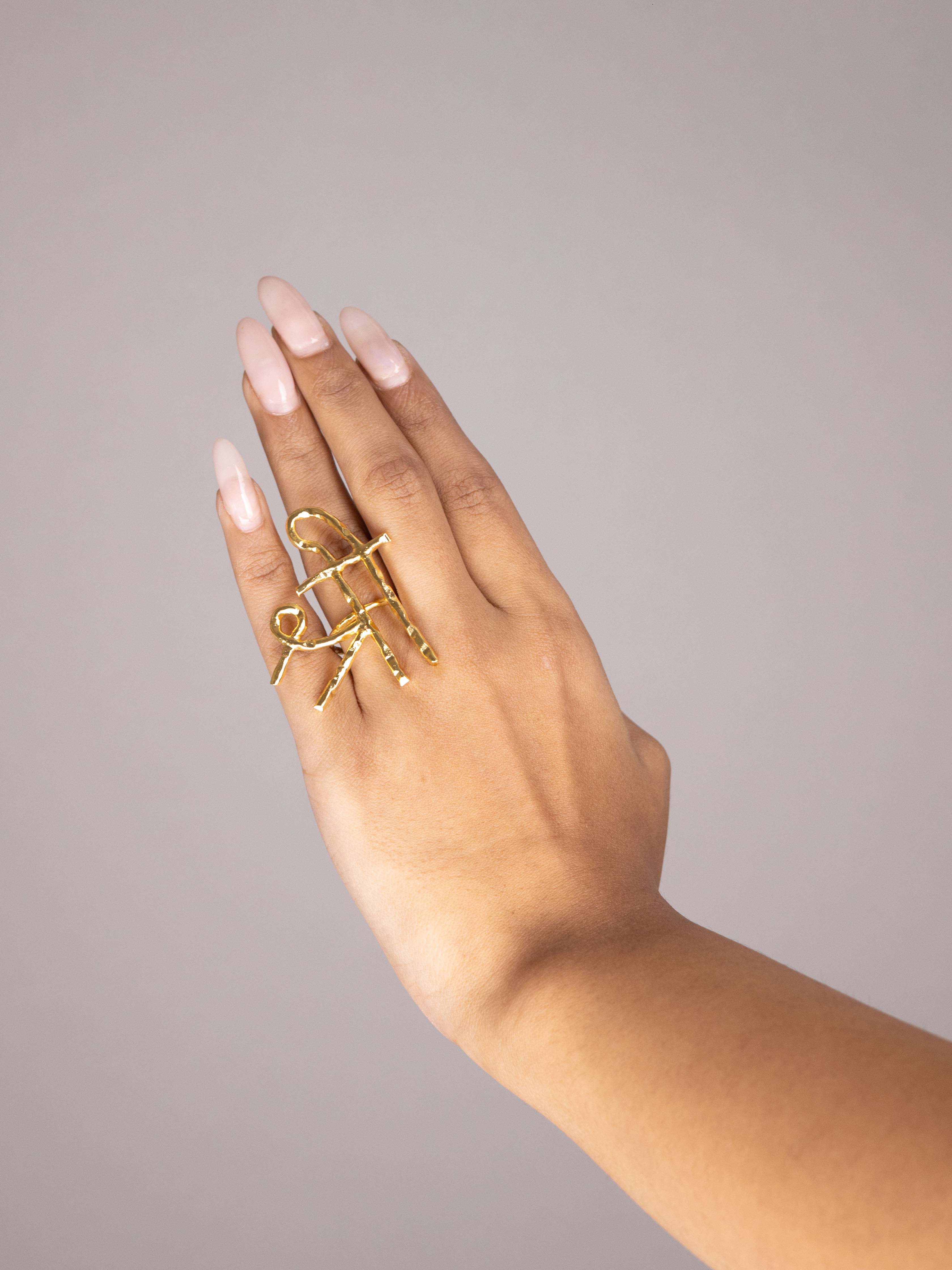 Women's Akshar Ring 107 - Zurii Jewels