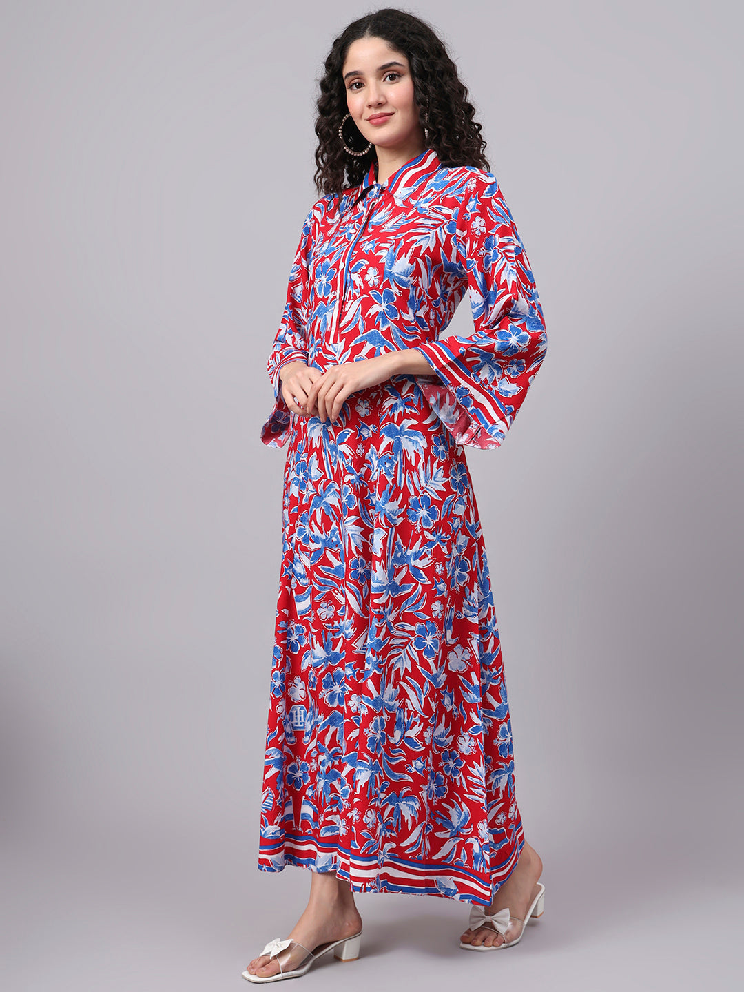 Women's Viscose Rayon Midi Dress S3005