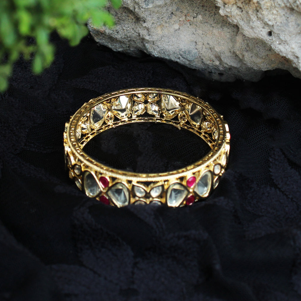 Women's Golden Brass Openable Bangles