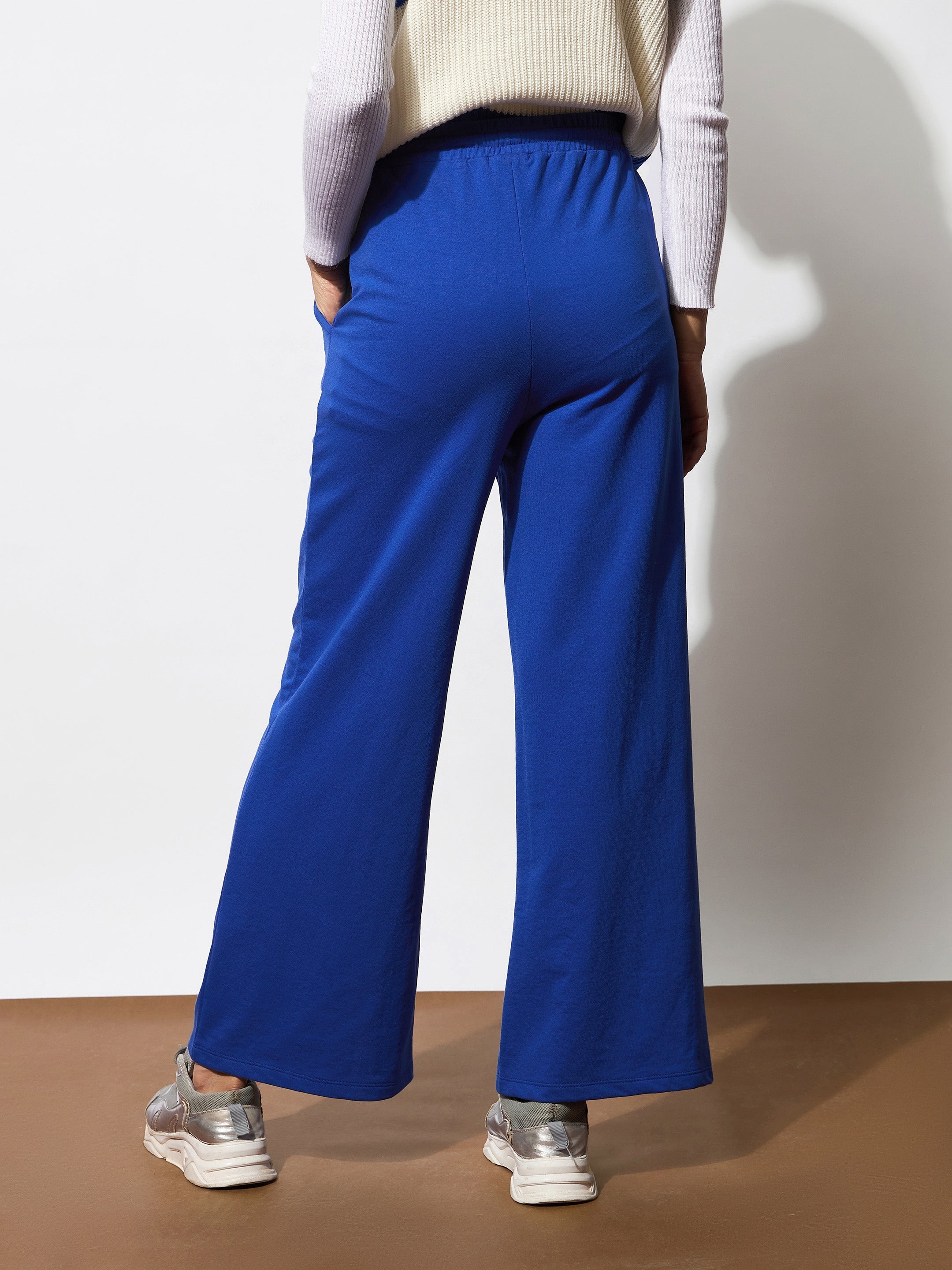 Women's Royal Blue Terry Track Pants