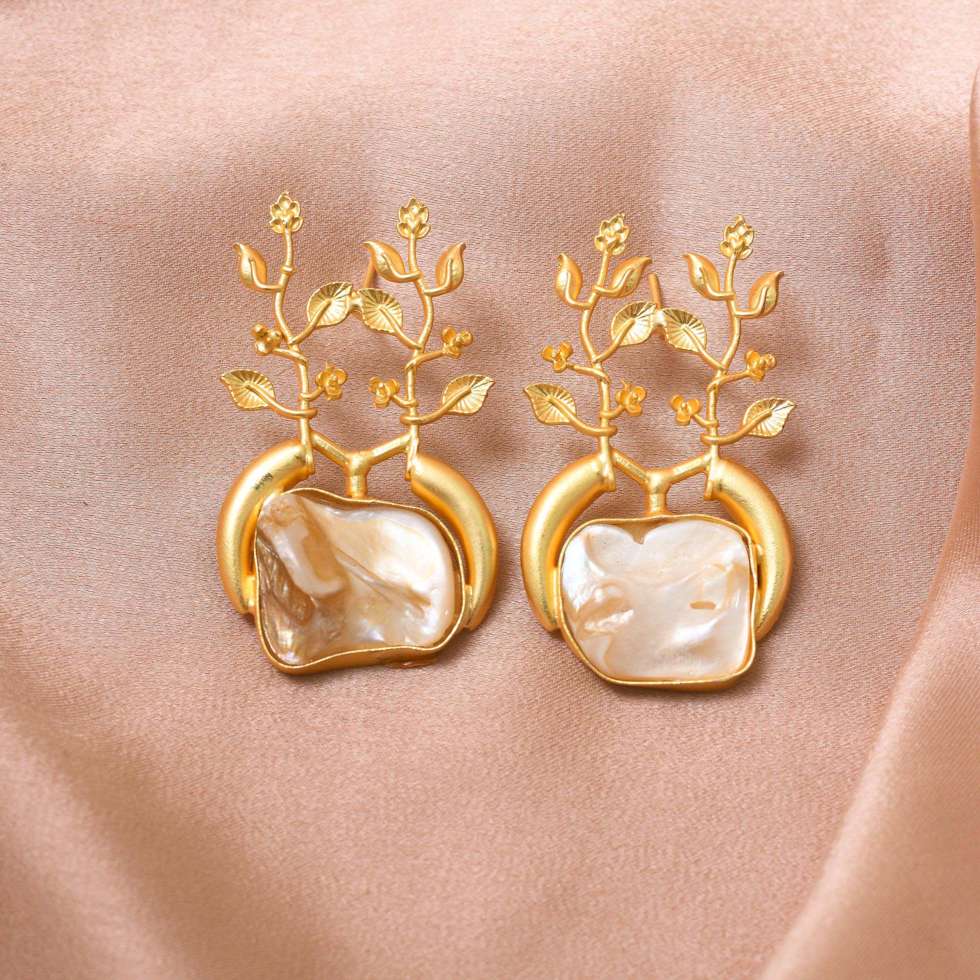 Women's Baroque Branched Earring - Zurii Jewels