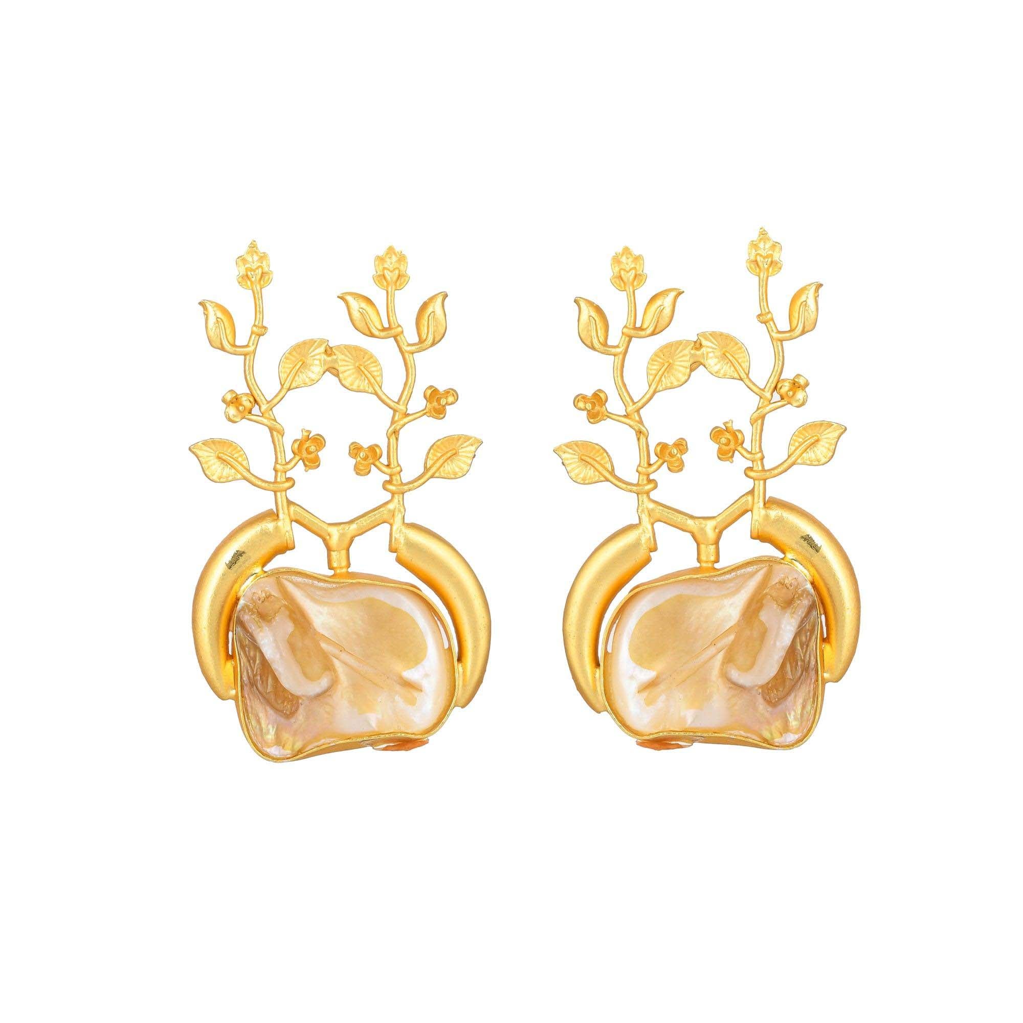 Women's Baroque Branched Earring
