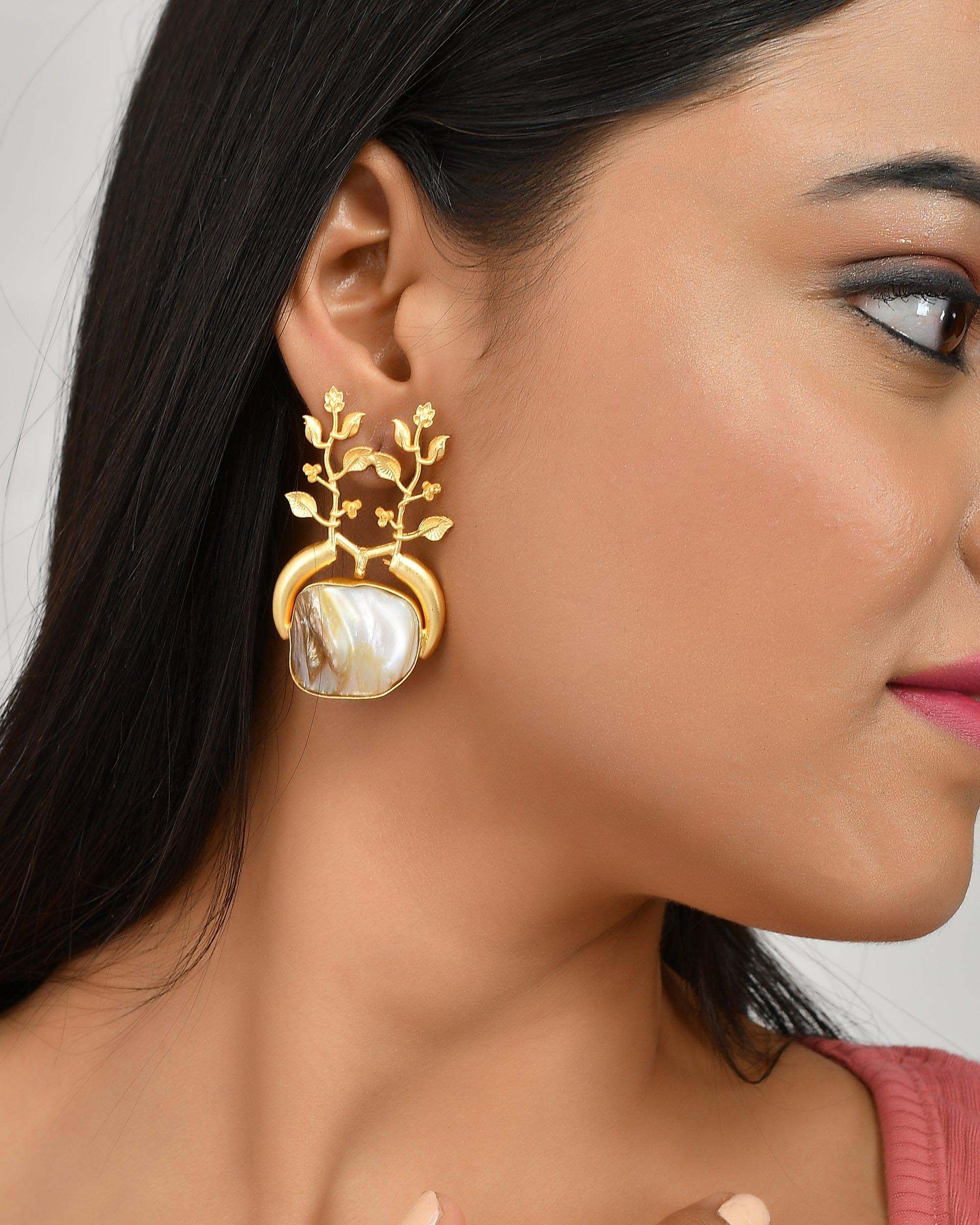 Women's Baroque Branched Earring
