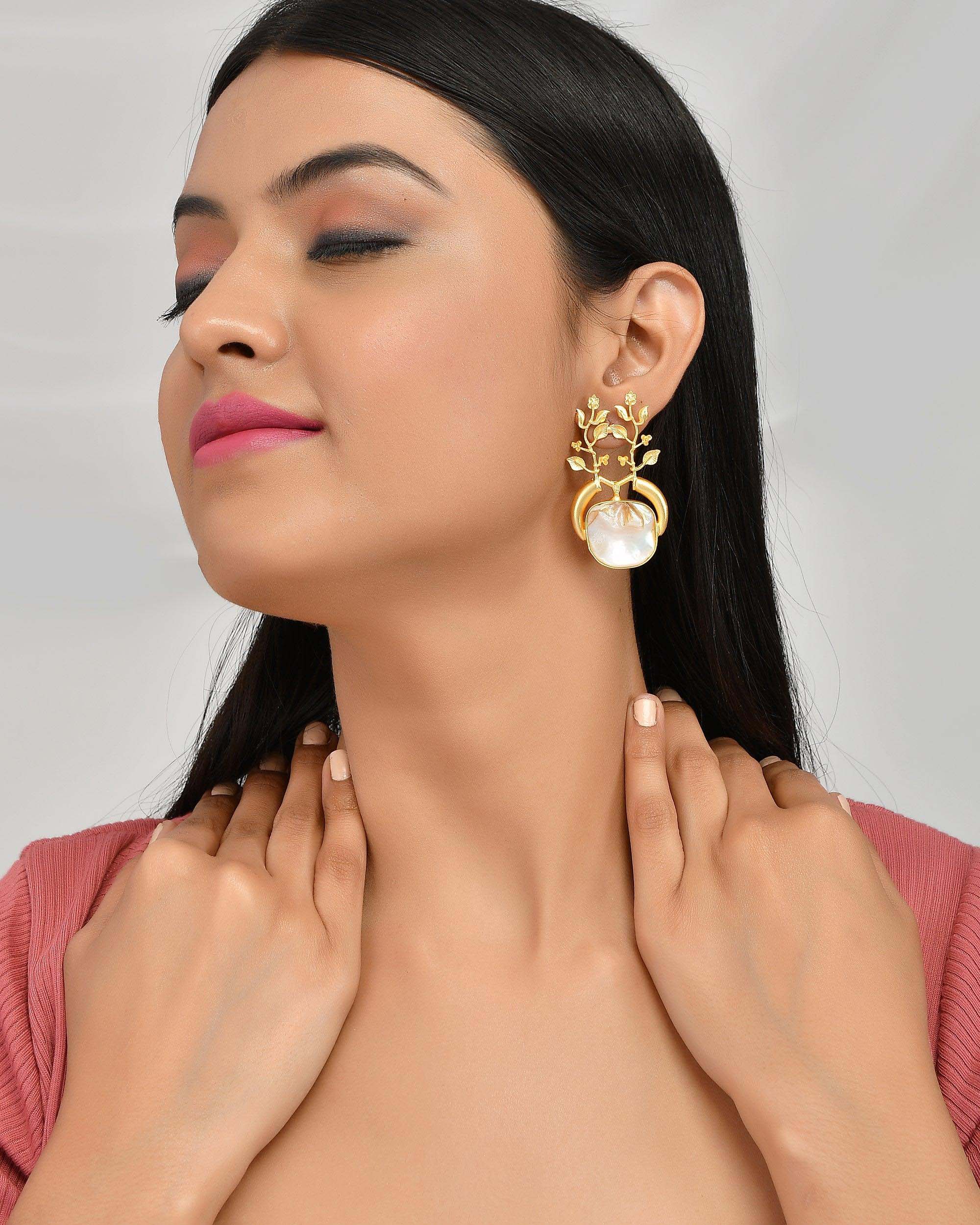 Women's Baroque Branched Earring