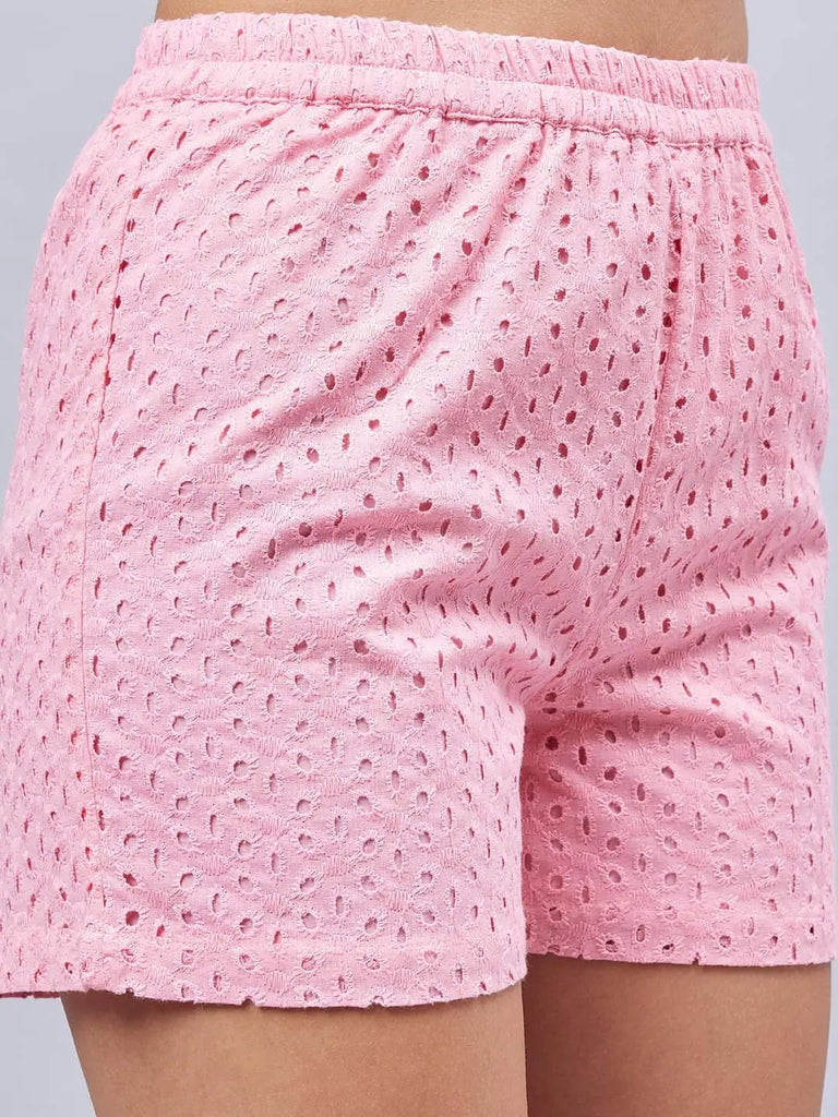 winered-woman-schiffli-shirt-shorts-coord-set-2