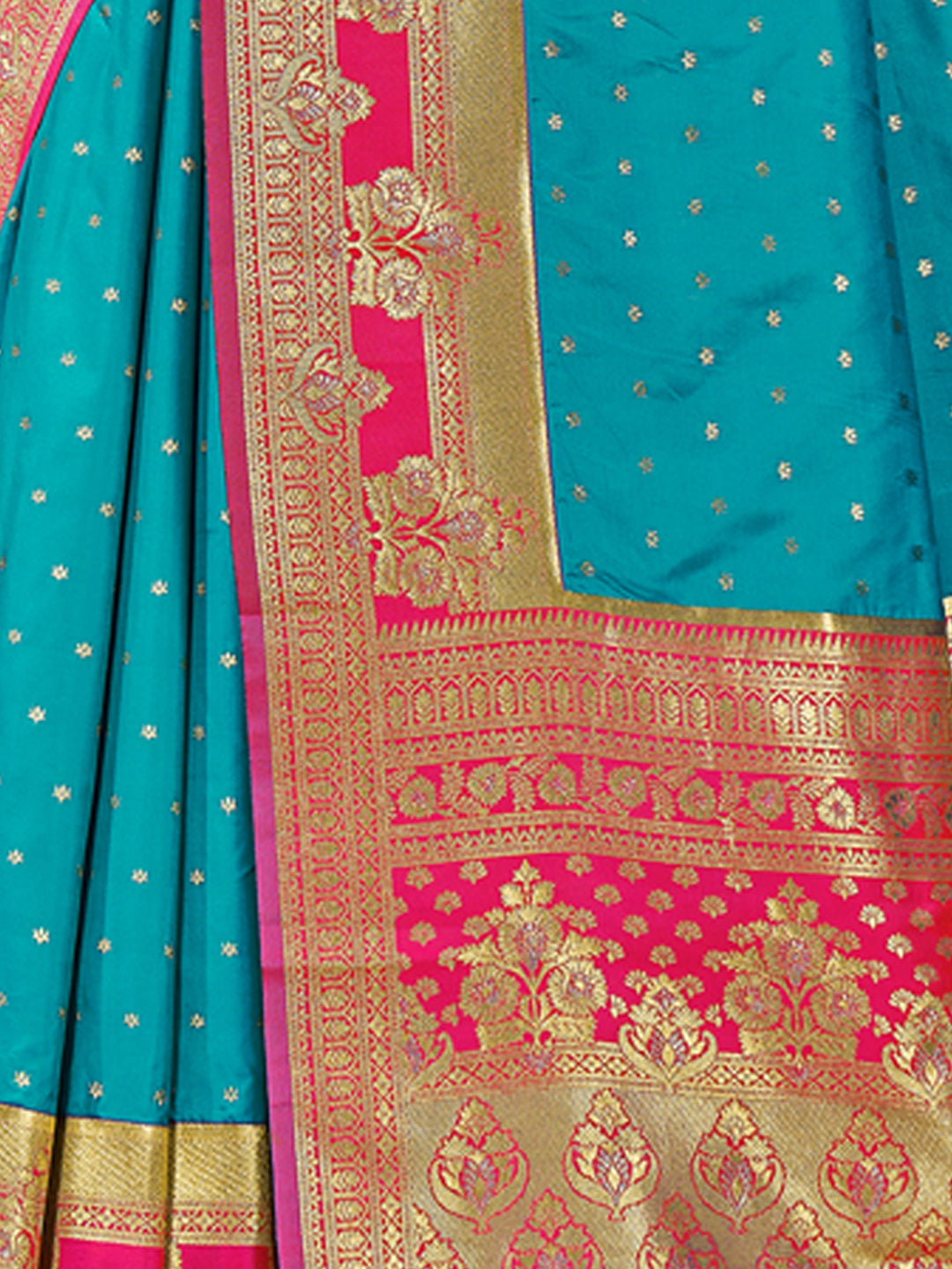 Women's Silk Woven Ork Traditional Tassels Saree - Sangam Prints