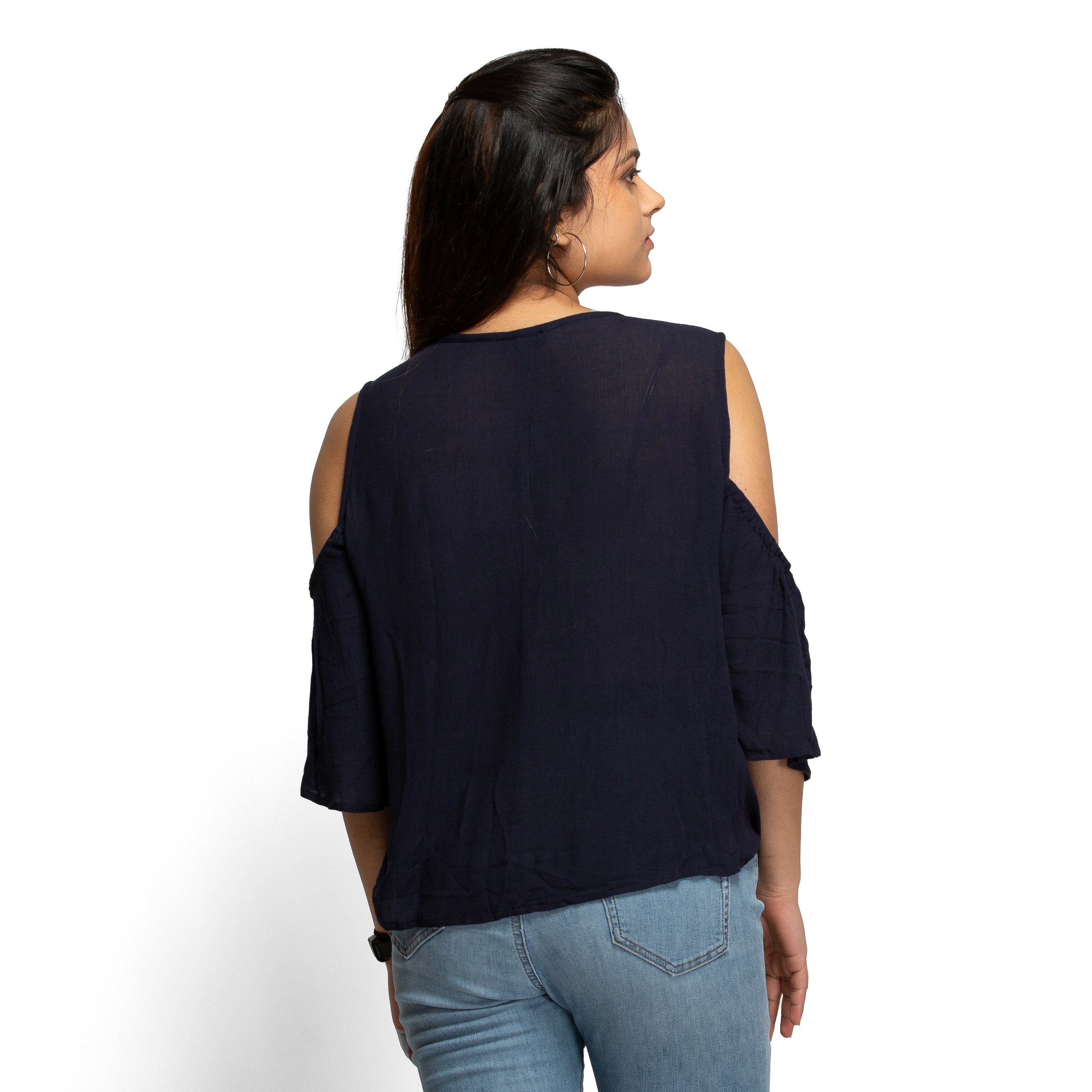 Women's Cold shoulder top for women - Taantav