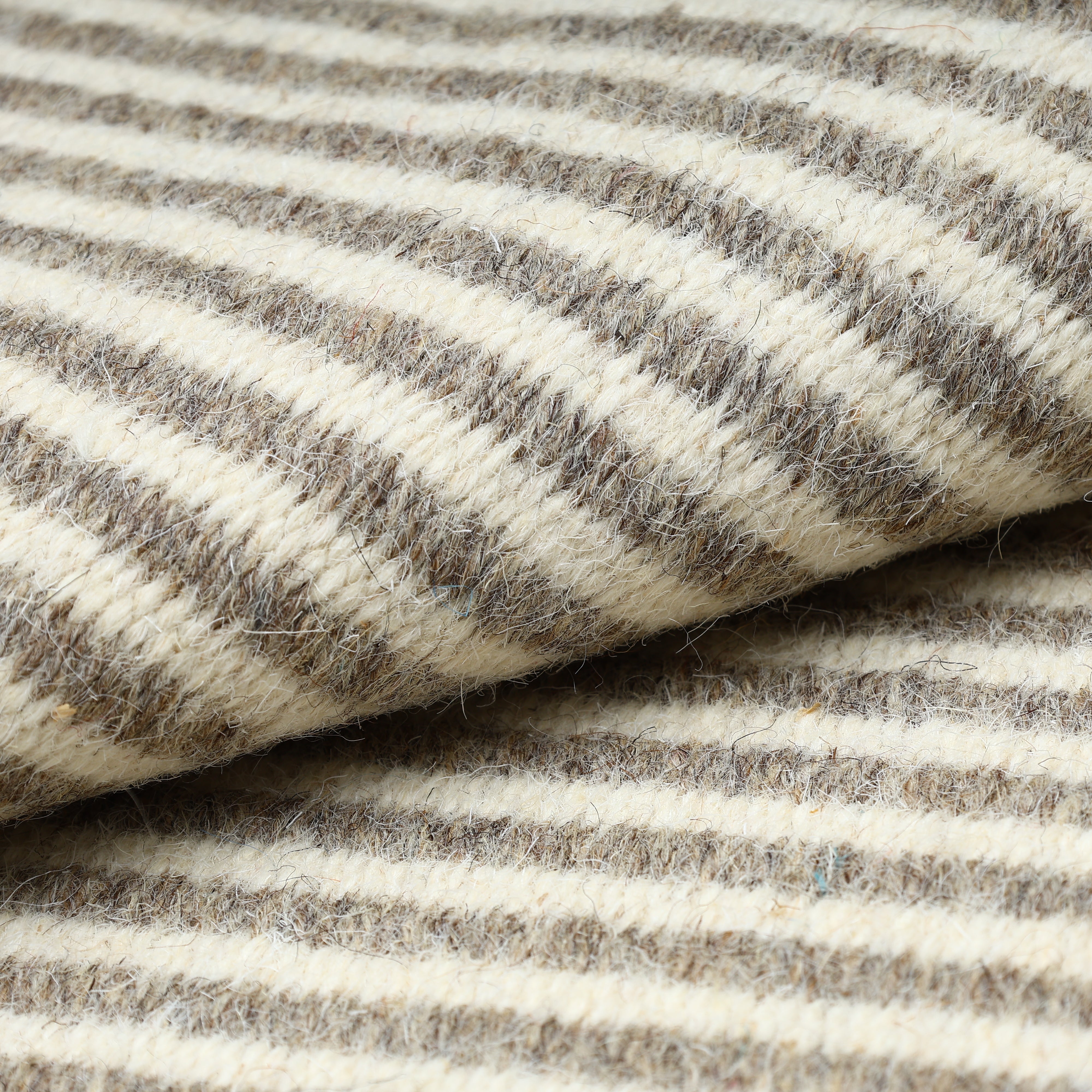 Beige Handwoven Jawaja Durrie—Stripe Pattern