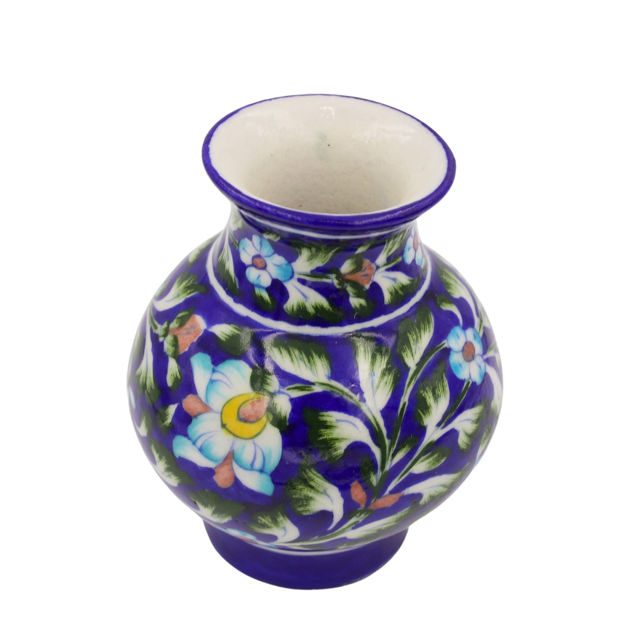 Blue Pottery Flower Vase