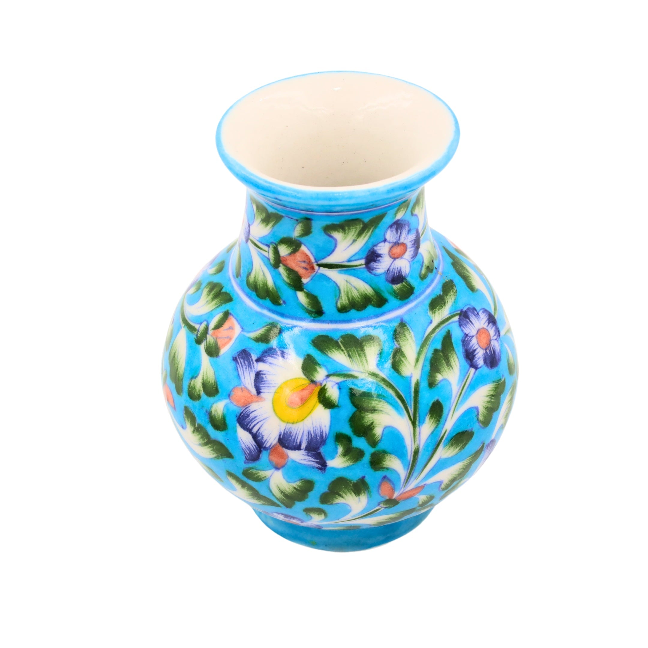 Blue Pottery Flower Vase