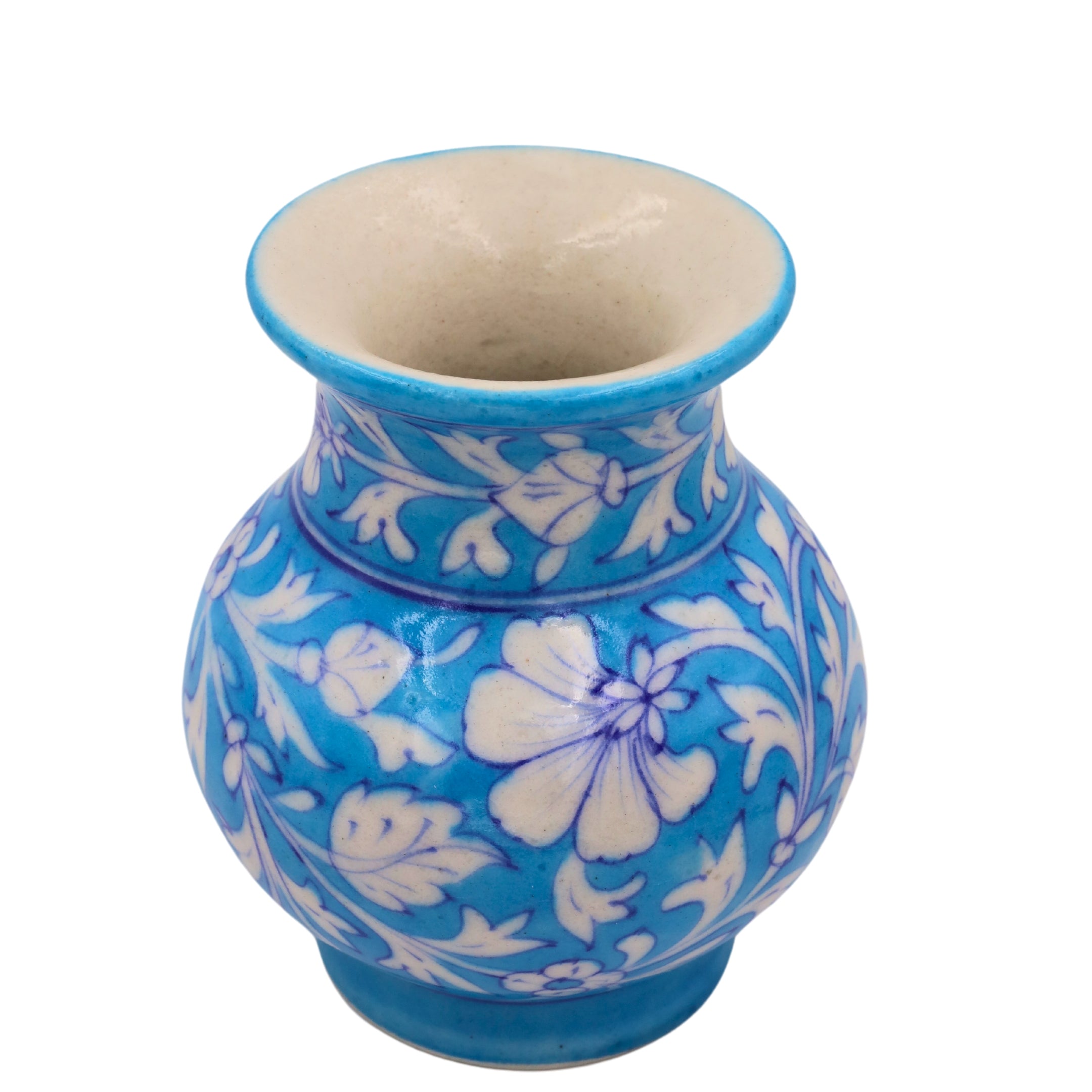 Blue Pottery Flower Vase