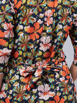 winered-woman-navy-blue-floral-print-hi-low-tunic-co-ord-set