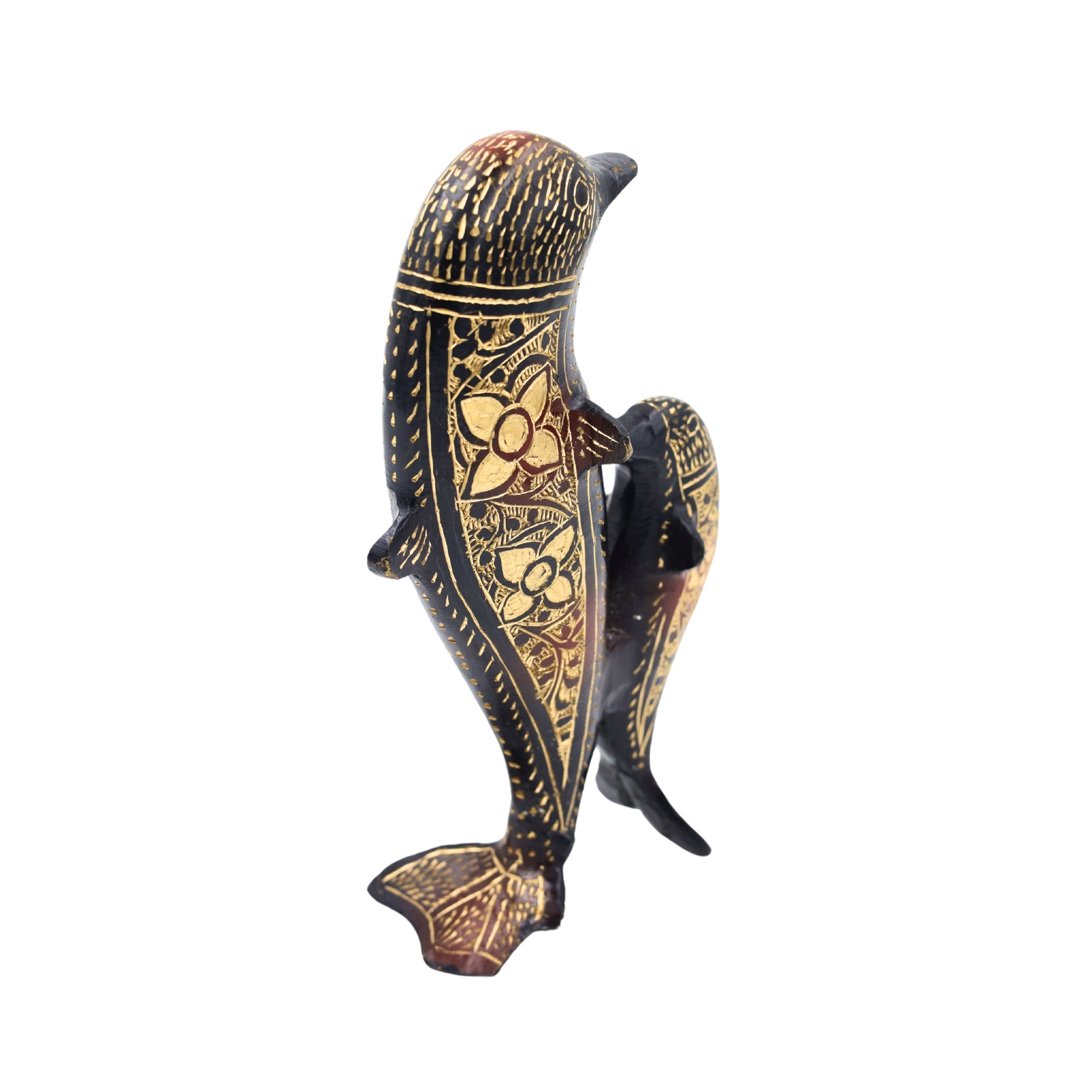 Brass Dolphin Pair