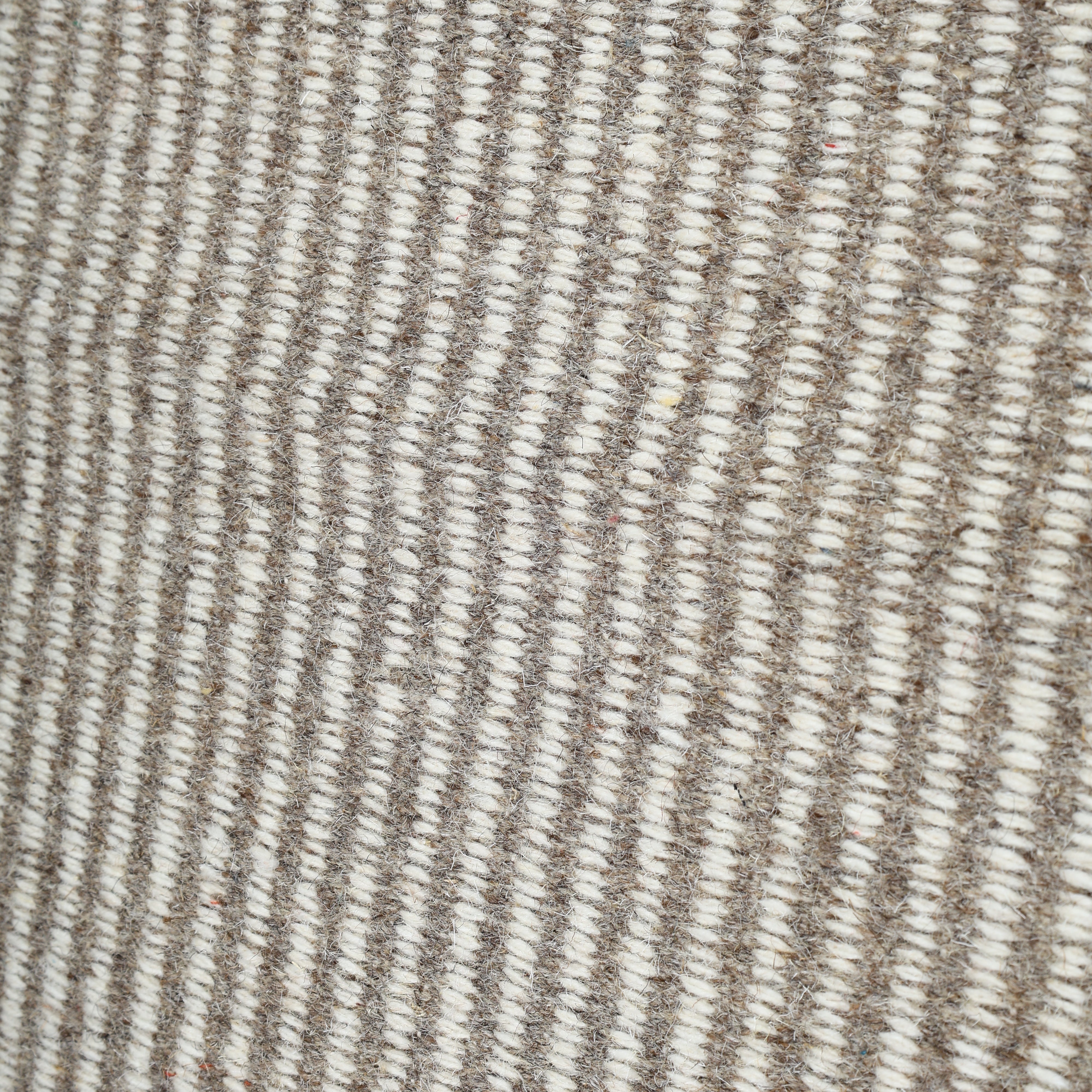 Brown Handwoven Jawaja Durrie—Stripe Pattern