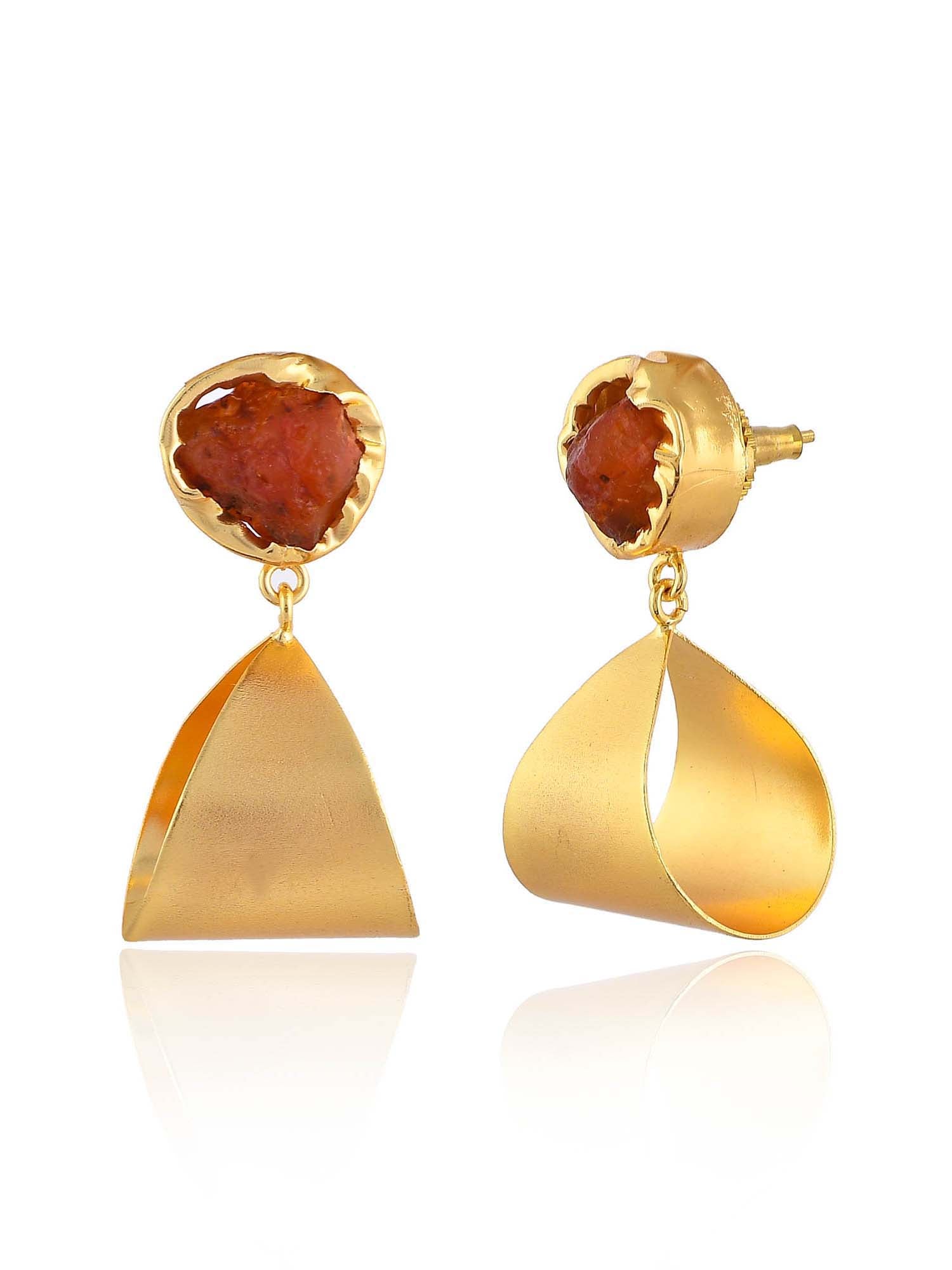 Women's Rough Potli Earrings