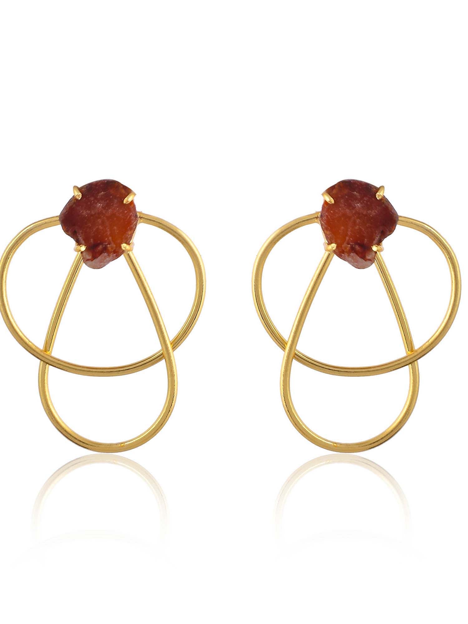 Women's Rough Inter Tangled Earring