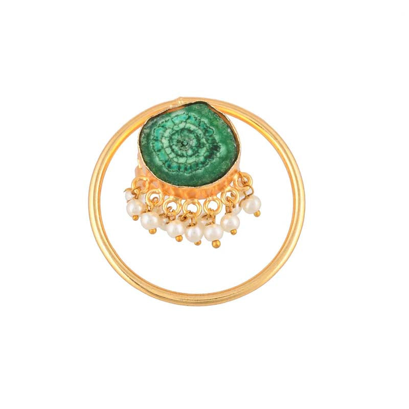 Women's Circle-In-Circle Pearl & Solar - Zurii Jewels