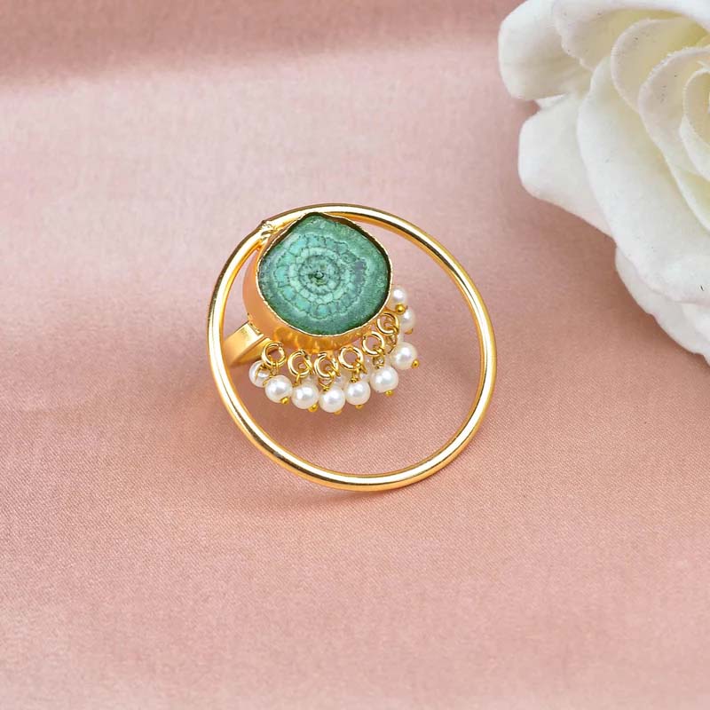 Women's Circle-In-Circle Pearl & Solar - Zurii Jewels