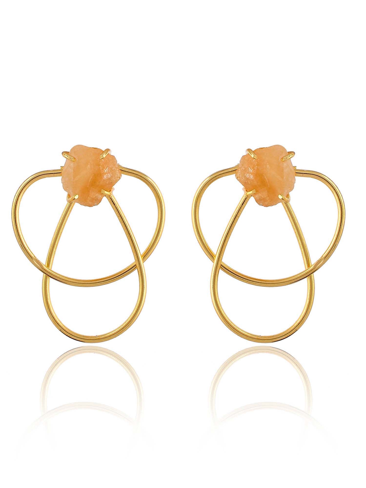 Women's Rough Inter Tangled Earring