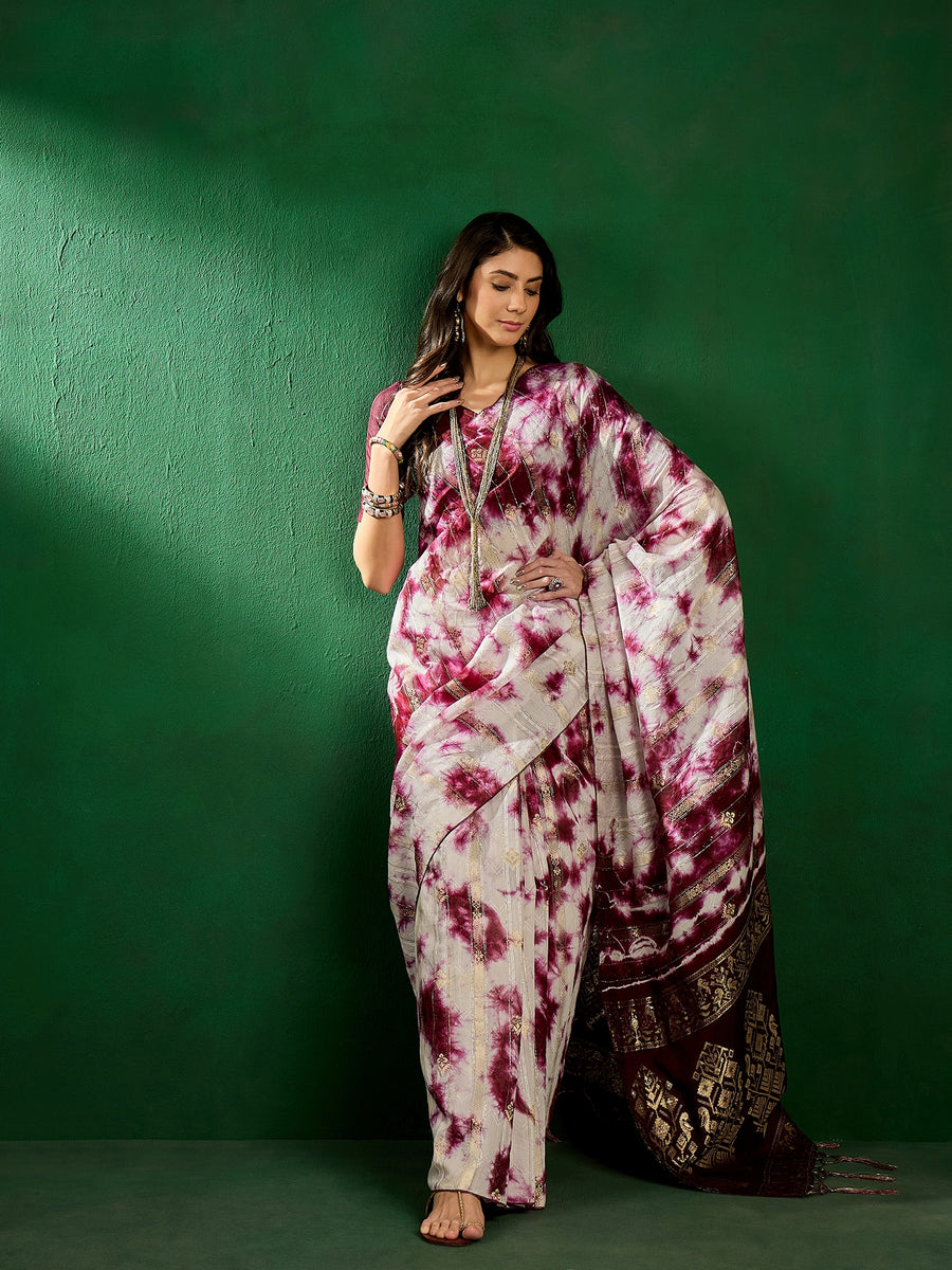 Women's Party Wear Cotton Saree With Un Stitched Blouse - Dwija Fashio ...