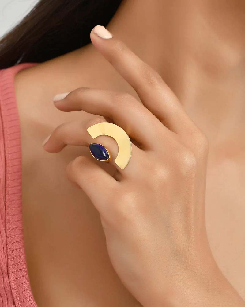 Women's Crescent Ring - Zurii Jewels