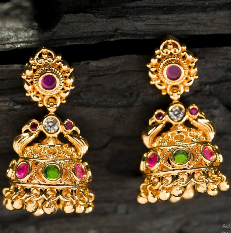 Women's Gold Plated Contemporary Jumki Butalu