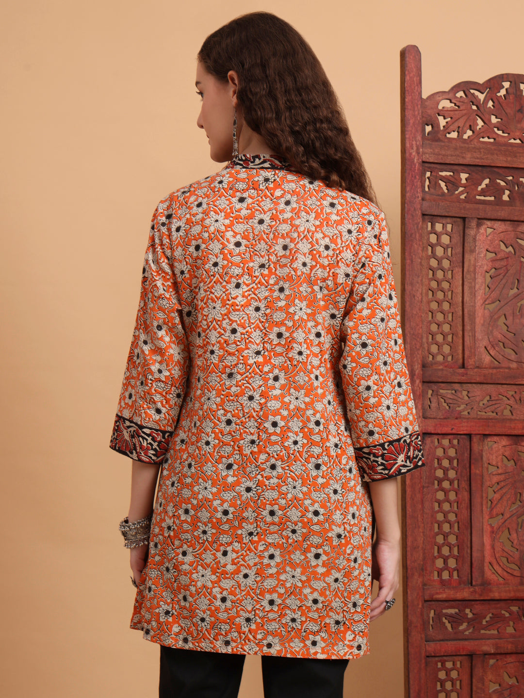 Women's Hand Block Bagru Print Kurti