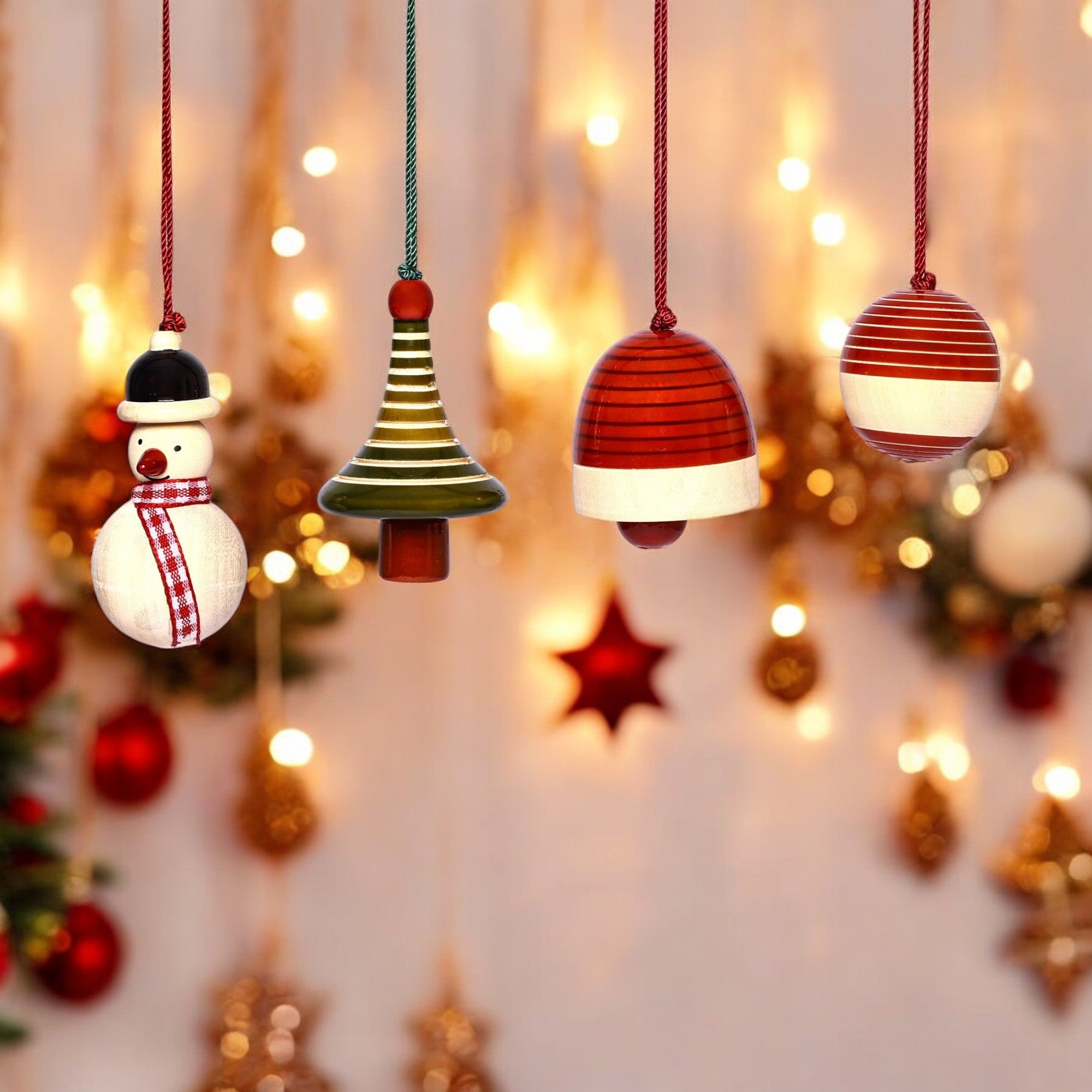 Christmas Décor Handcrafted Eco-friendly Wooden Hangings