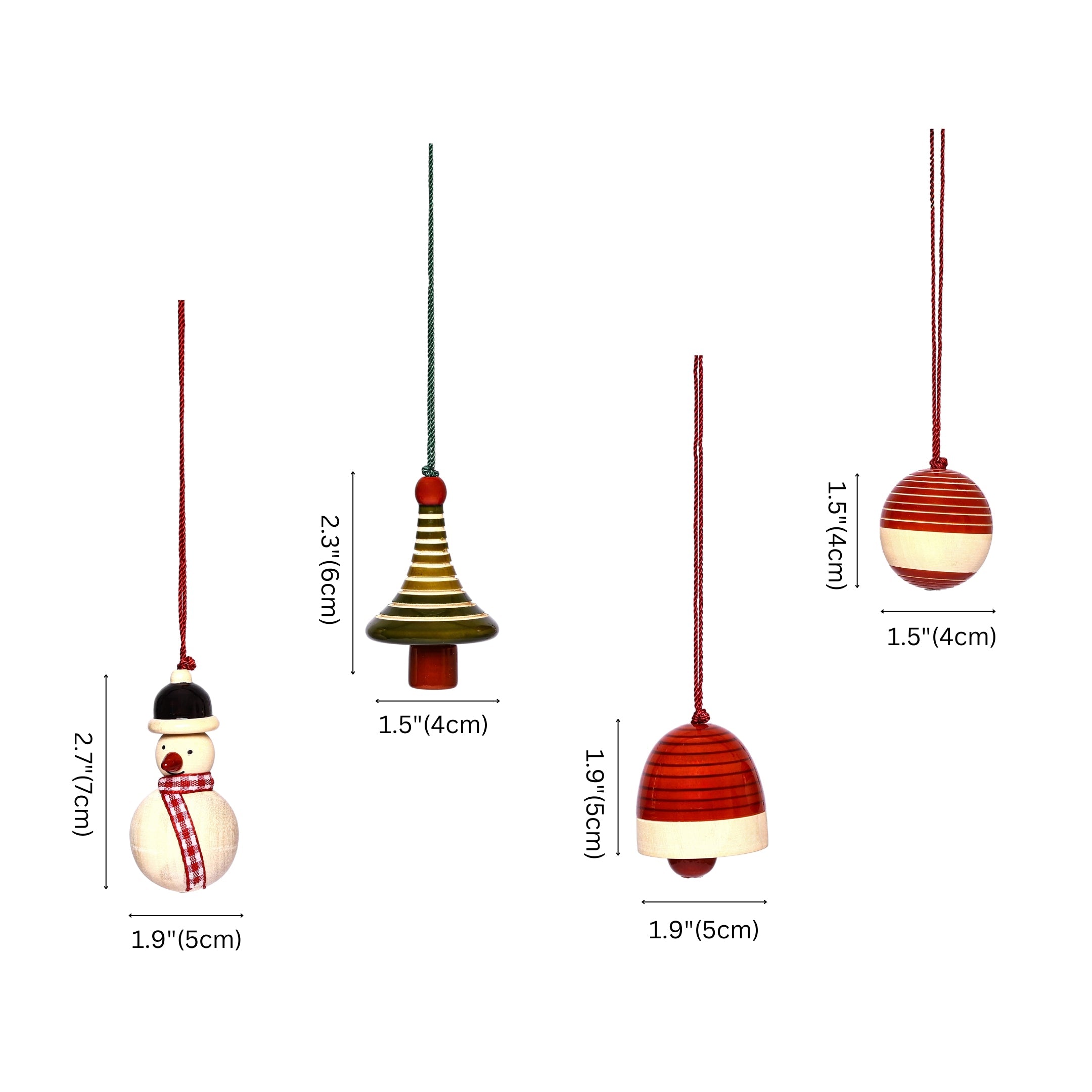 Christmas Décor Handcrafted Eco-friendly Wooden Hangings