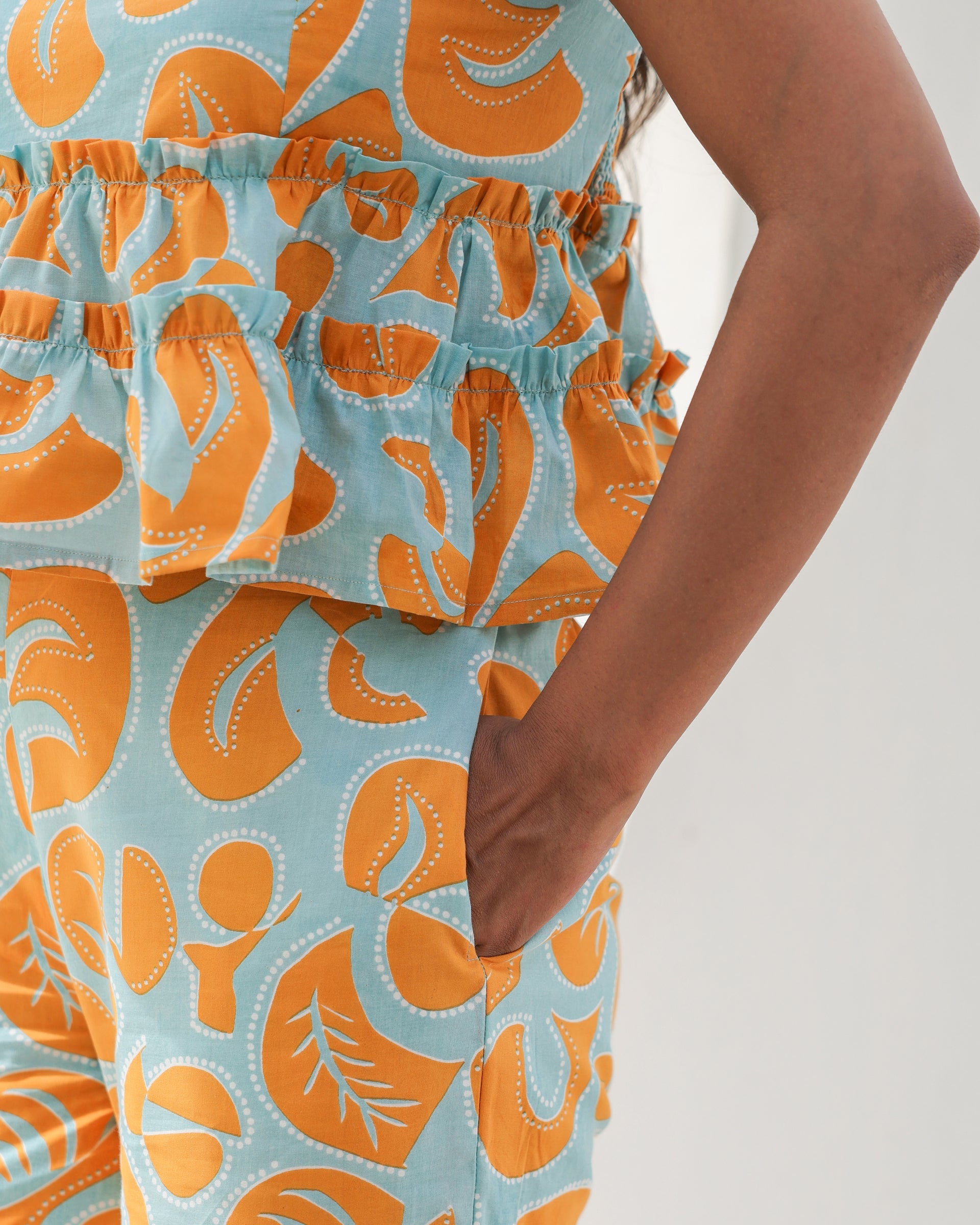 Women's Citrus Bloom Spaghetti Strap Co-Ord Set