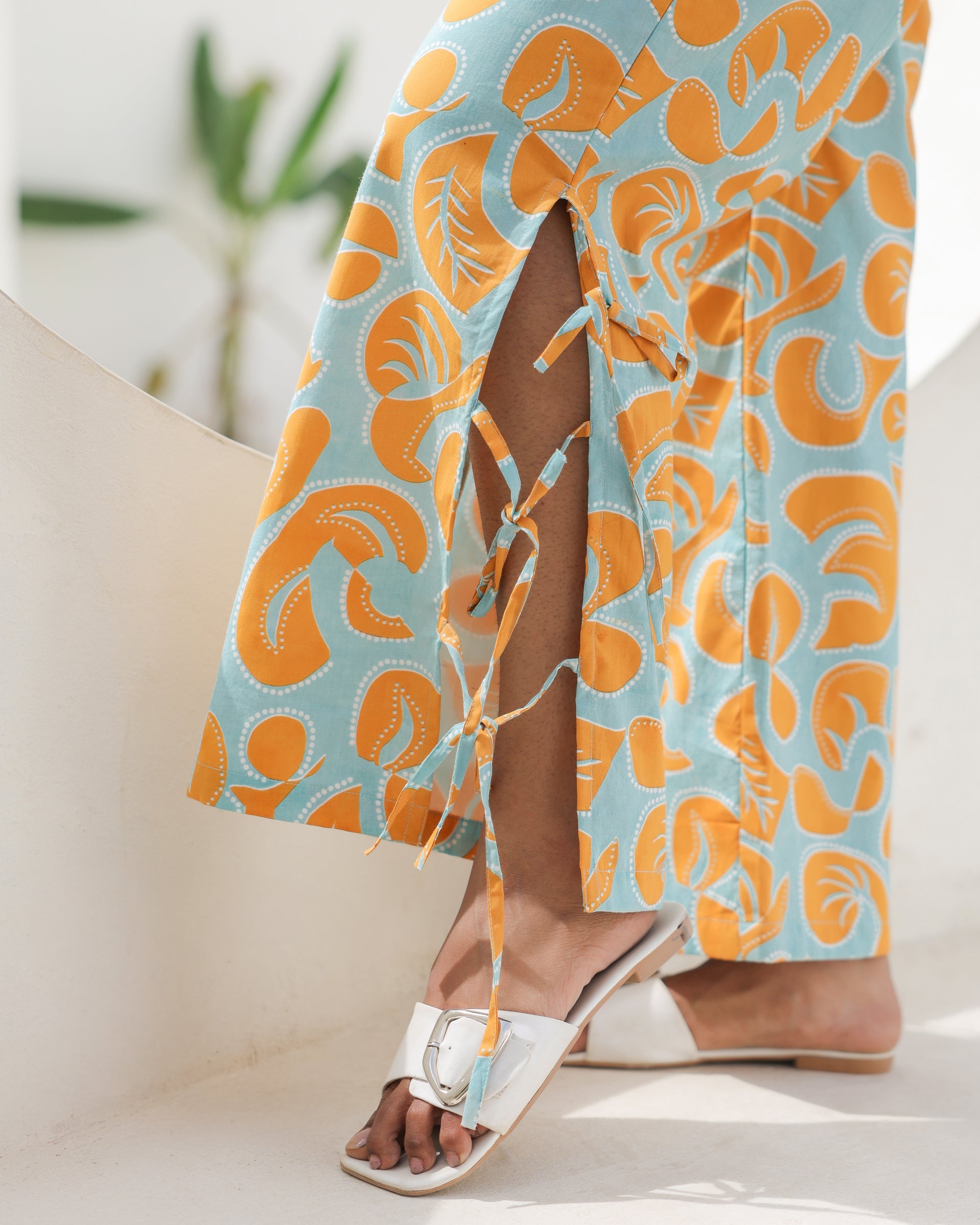 Women's Citrus Bloom Spaghetti Strap Co-Ord Set
