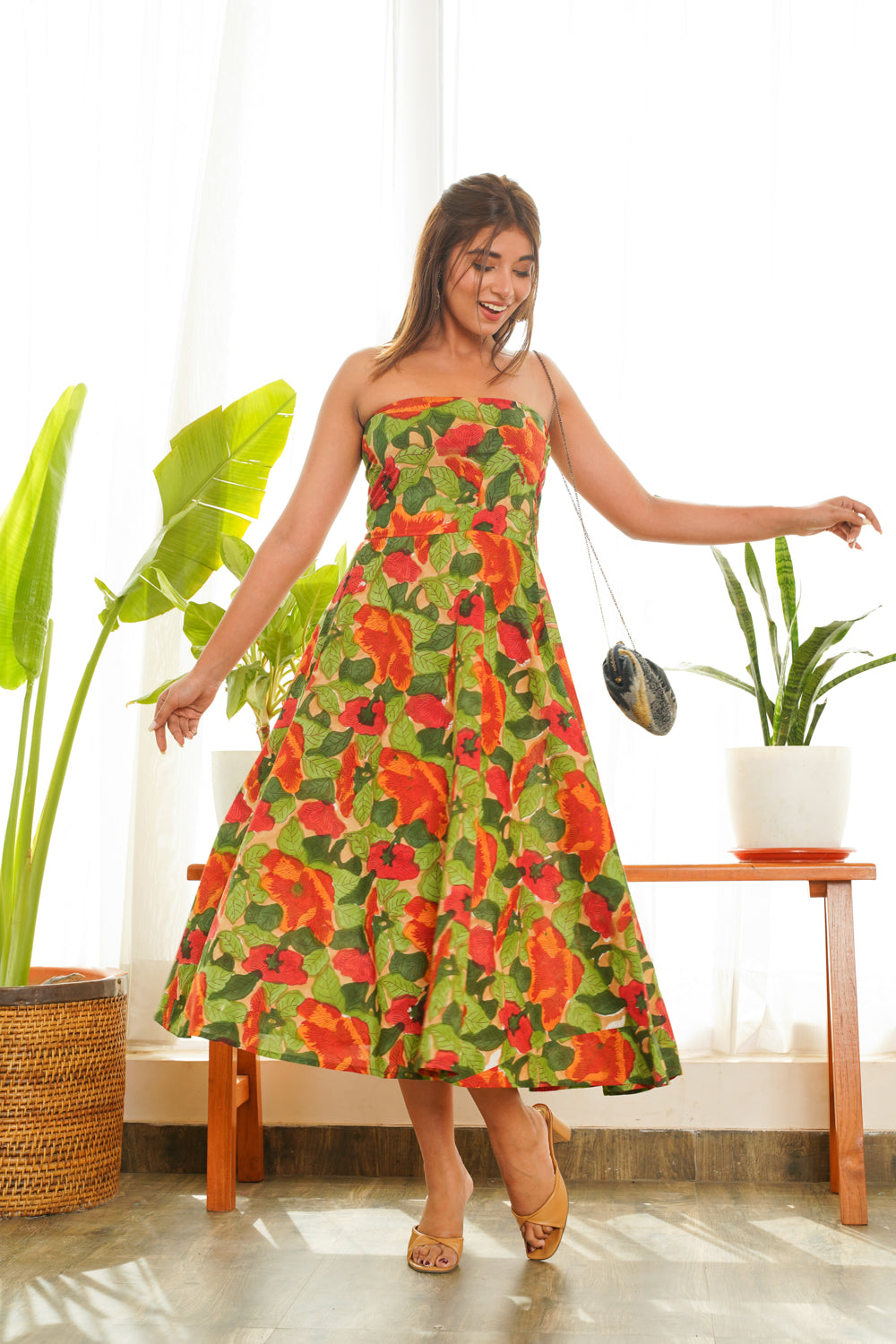 Women's Tropical Tube Dress - Nangalia Ruchira