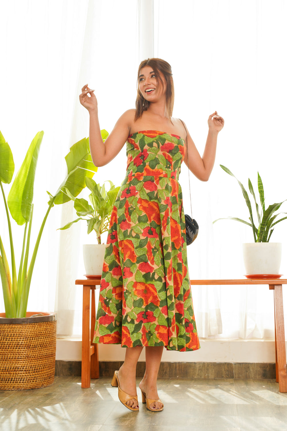 Women's Tropical Tube Dress - Nangalia Ruchira