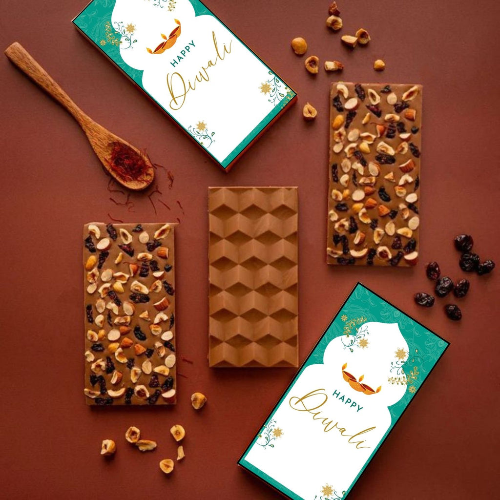 Personalised Diwali Chocolate Gift Bar