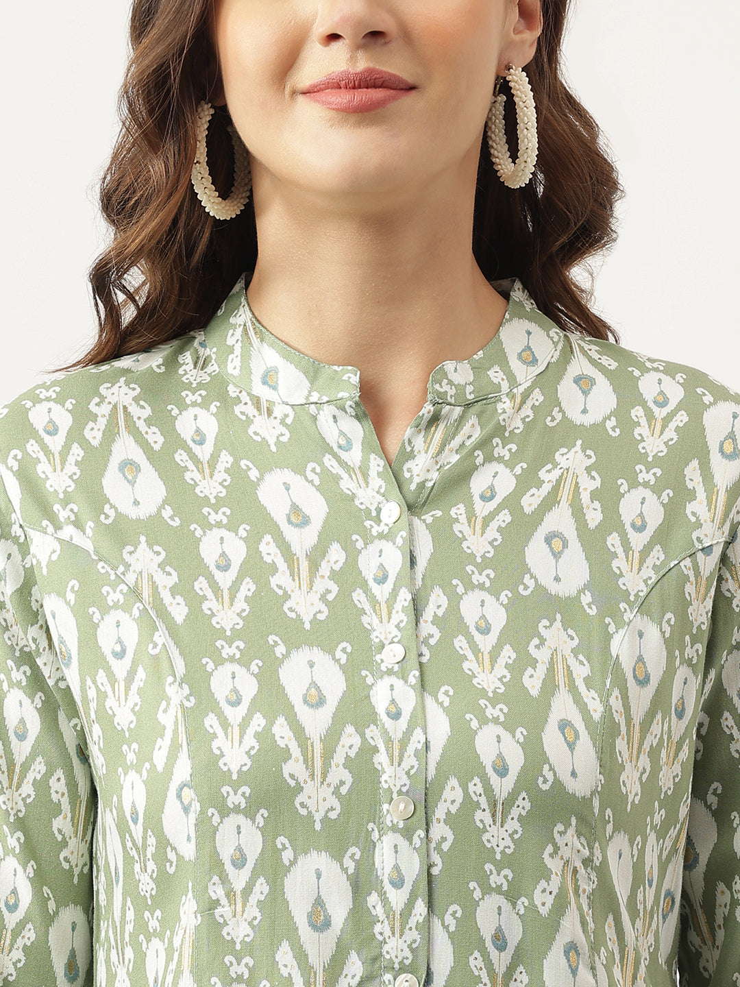 Women's Floral Printed Rayon Regular Top - Taantav