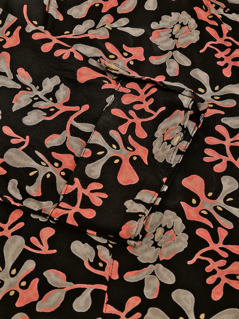 Women's Floral Printed Rayon Regular Top