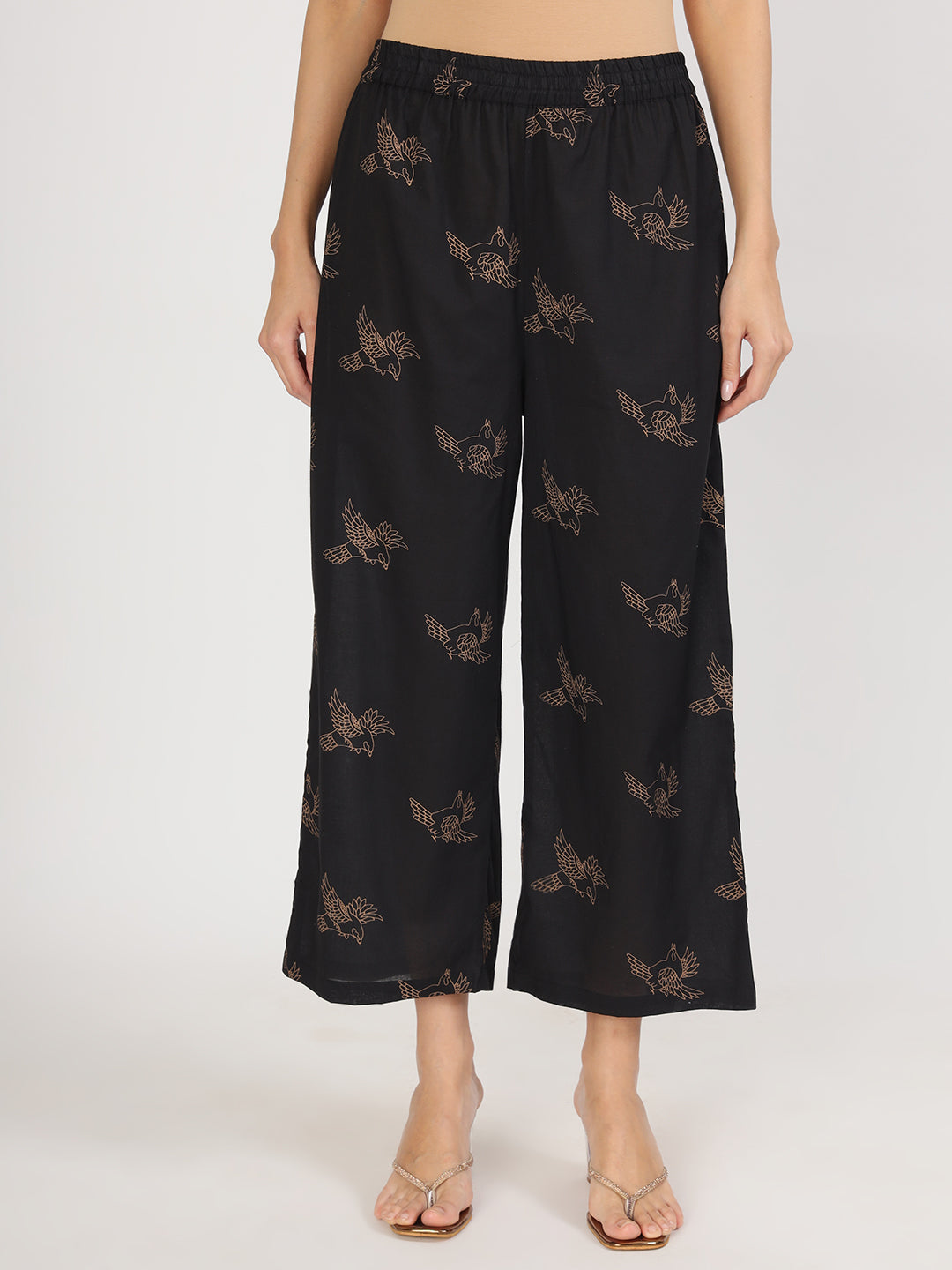 Women's Black Printed Co-Ord Set - Taantav