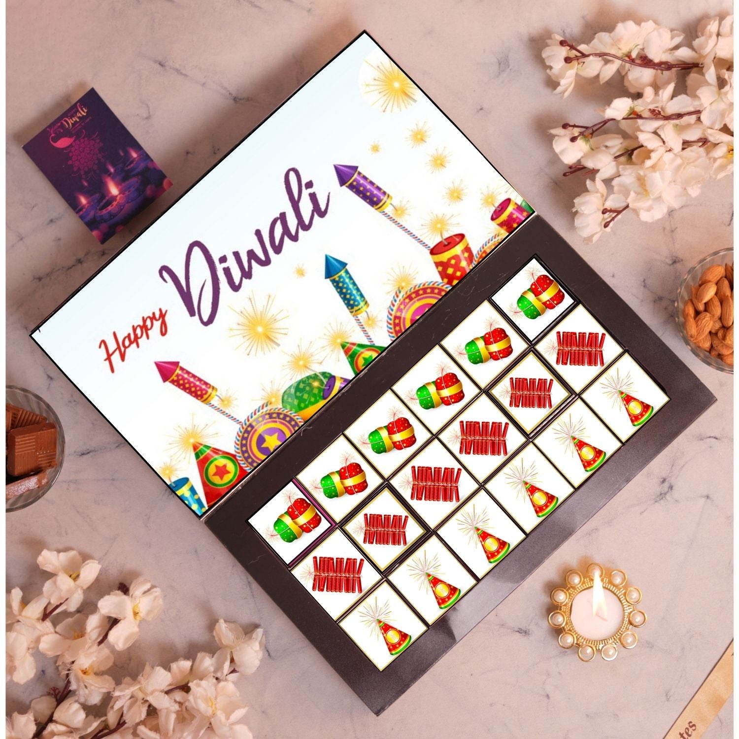 Diwali Cracker Chocolate Box - 18 Pc