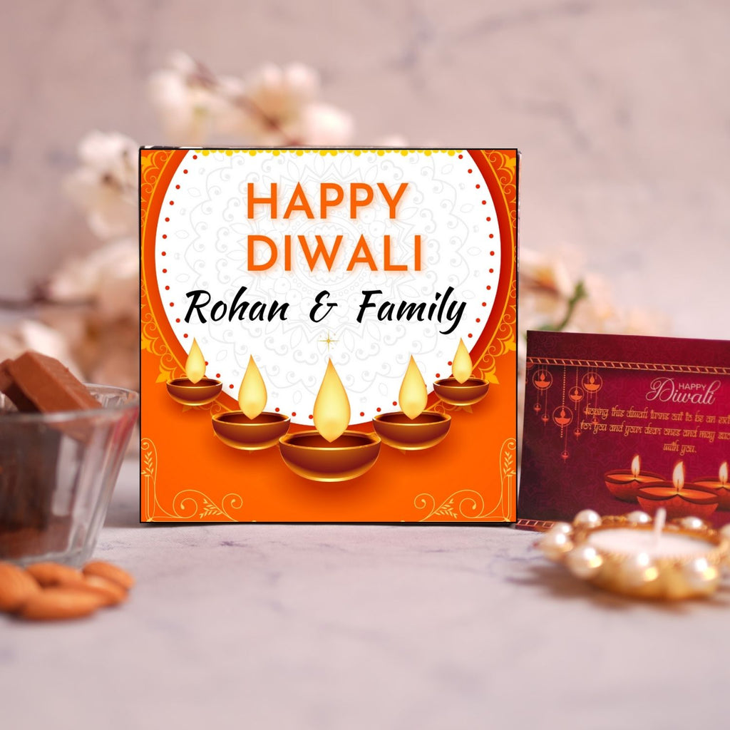 Customised  Diwali Chocolate Gift Box - 4 Pieces
