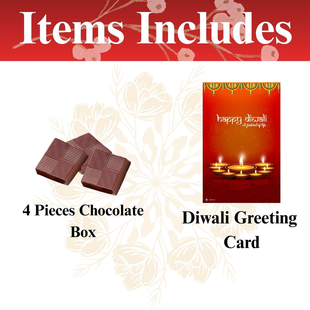 Customised  Diwali Chocolate Gift Box - 4 Pieces